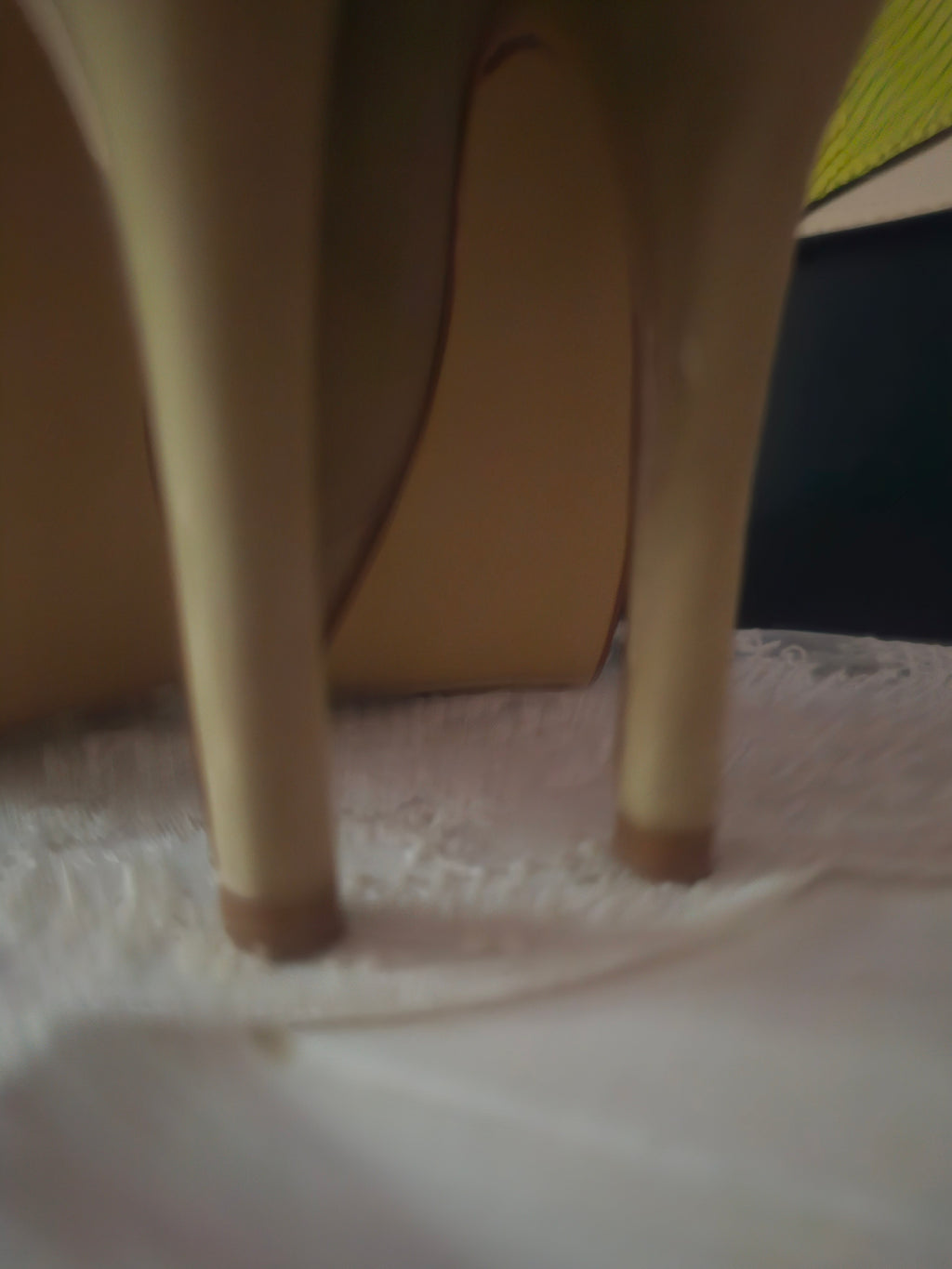 Ladies Next Lime Green Suede Peep Toe Heels