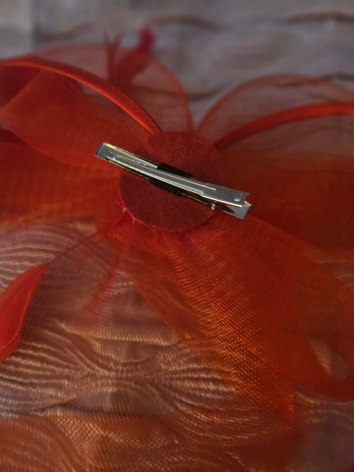 Ladies Red Versatile Fascinator