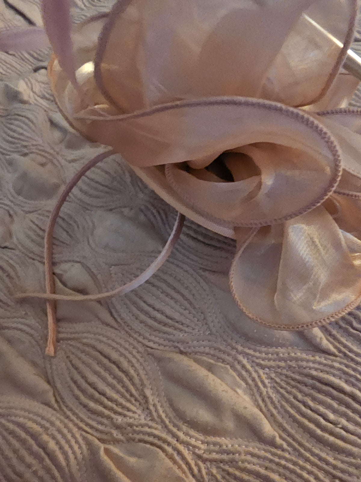 Ladies Dusky Pink fascinator