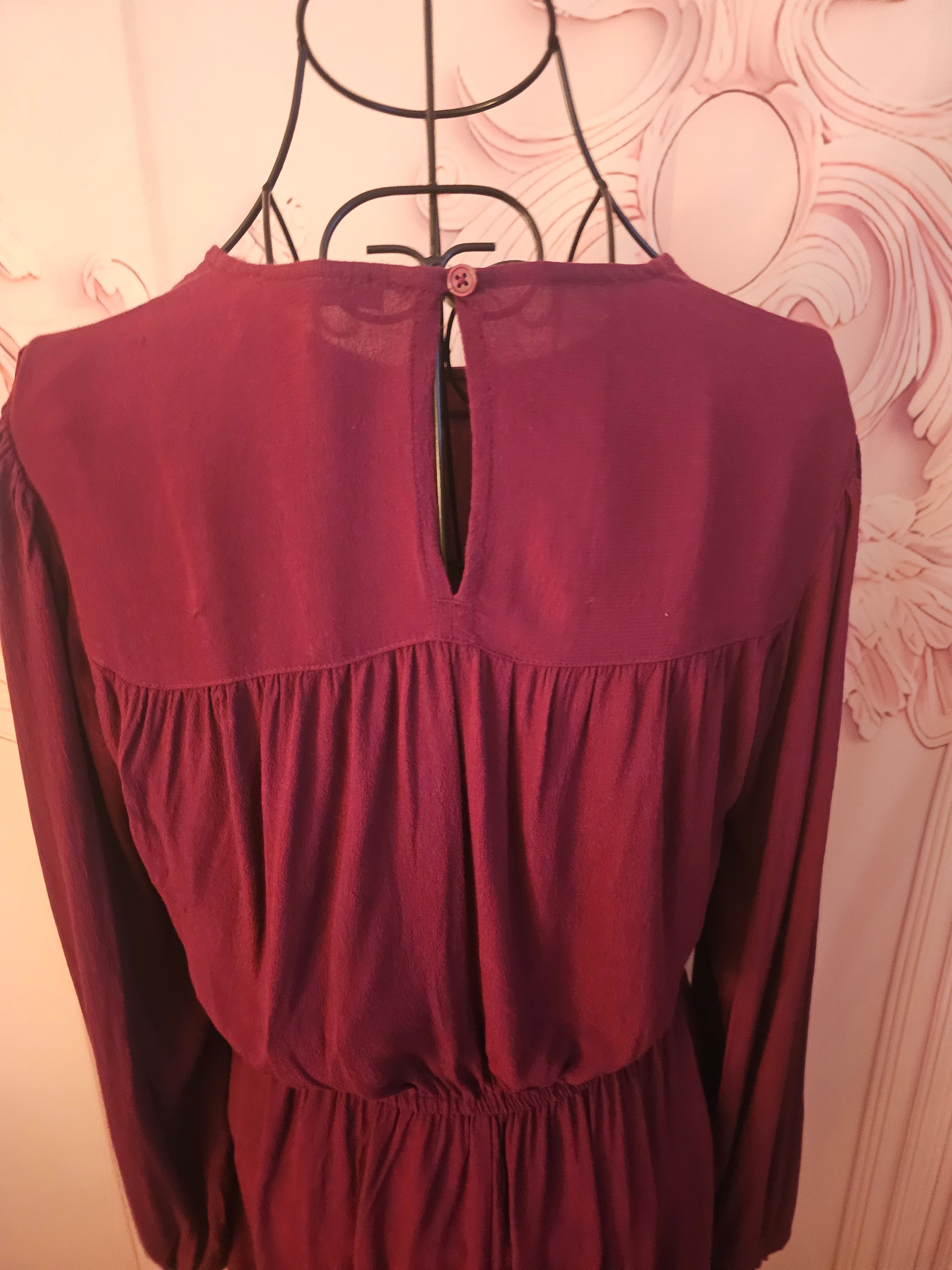 Ladies burgundy marks & Spencer Classy Dress