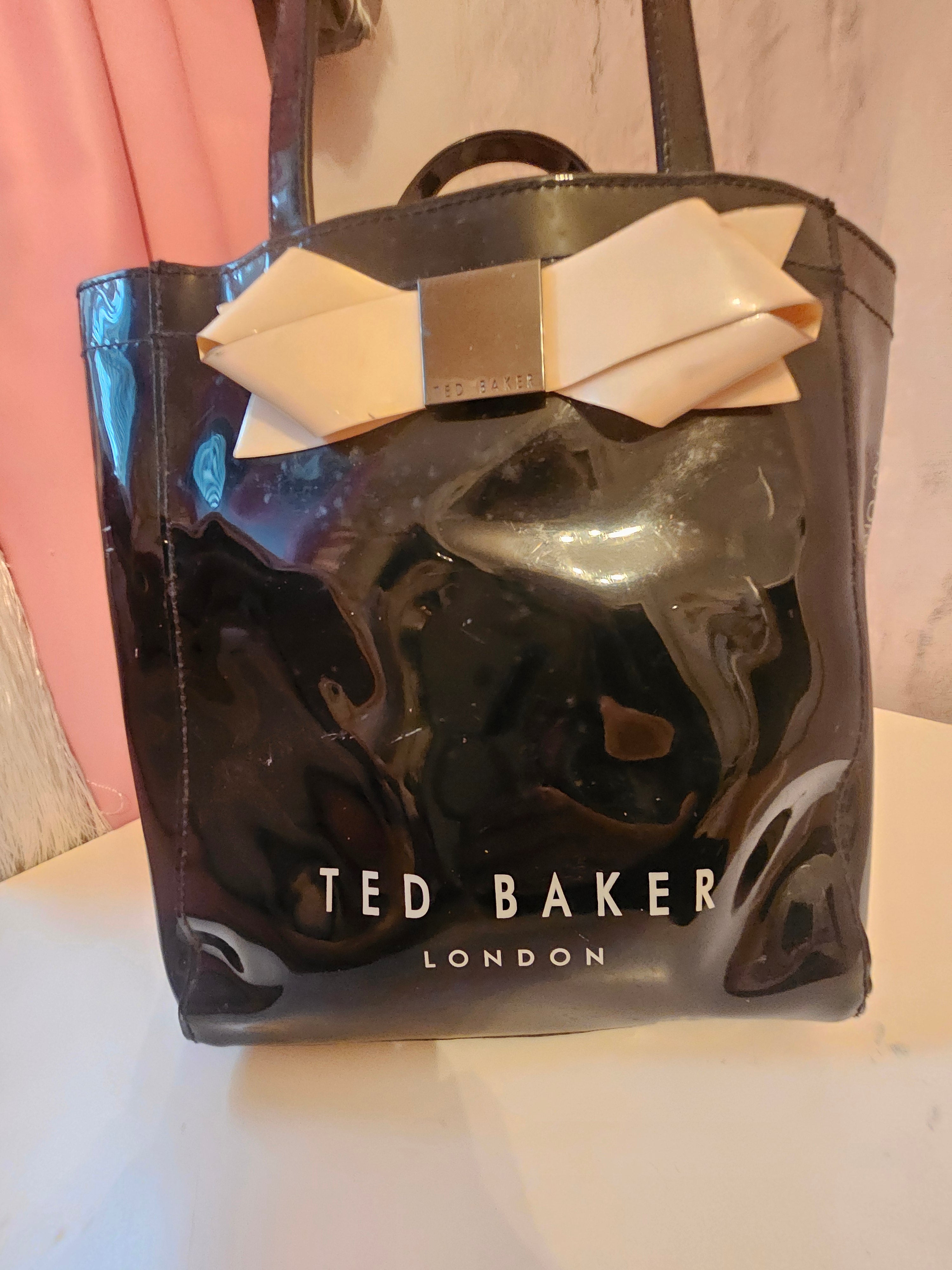 Ladies Ted Baker Black & Cream shopper bag