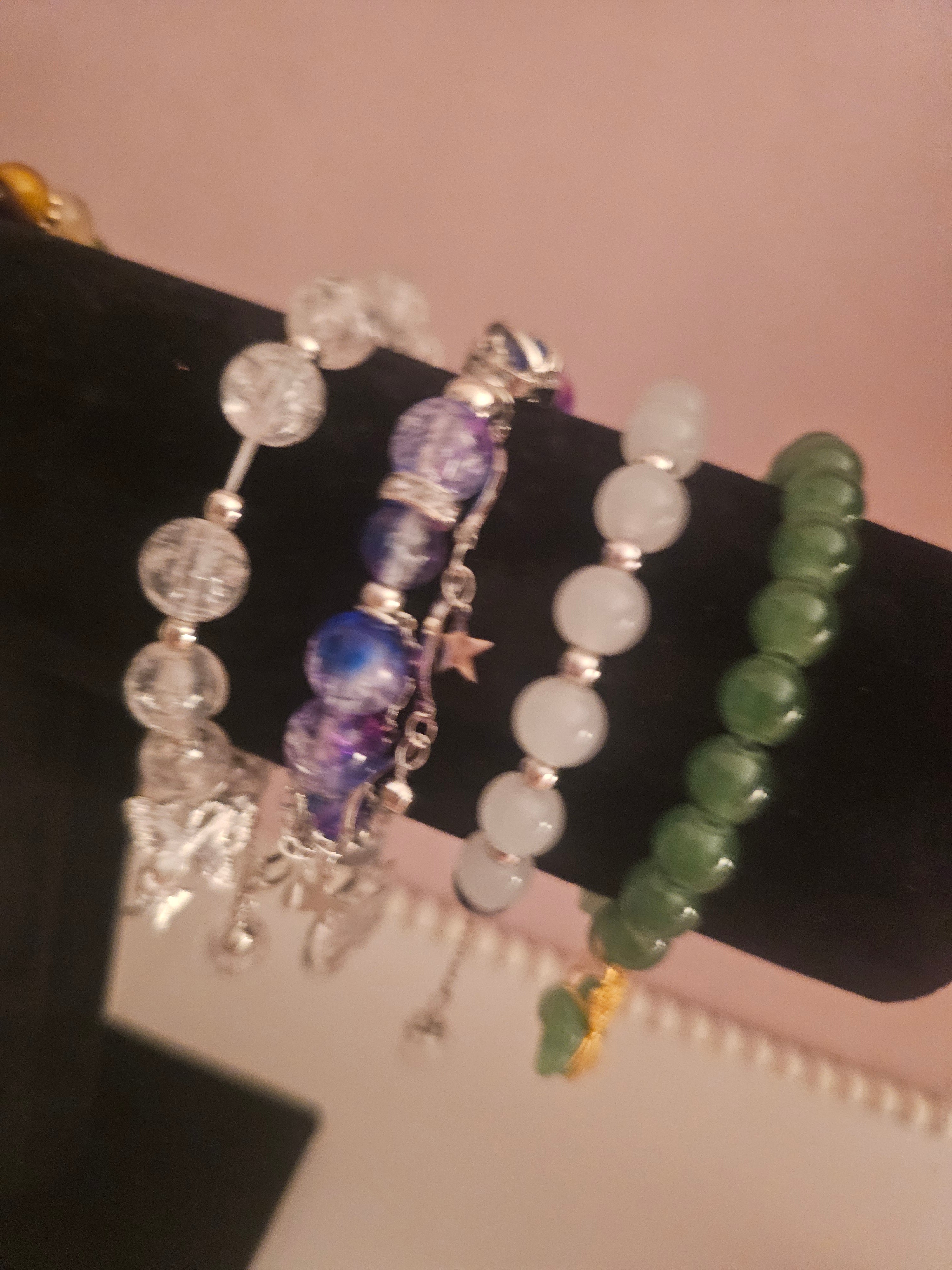 Ladies Moonbeam Beaded Bracelets x 8