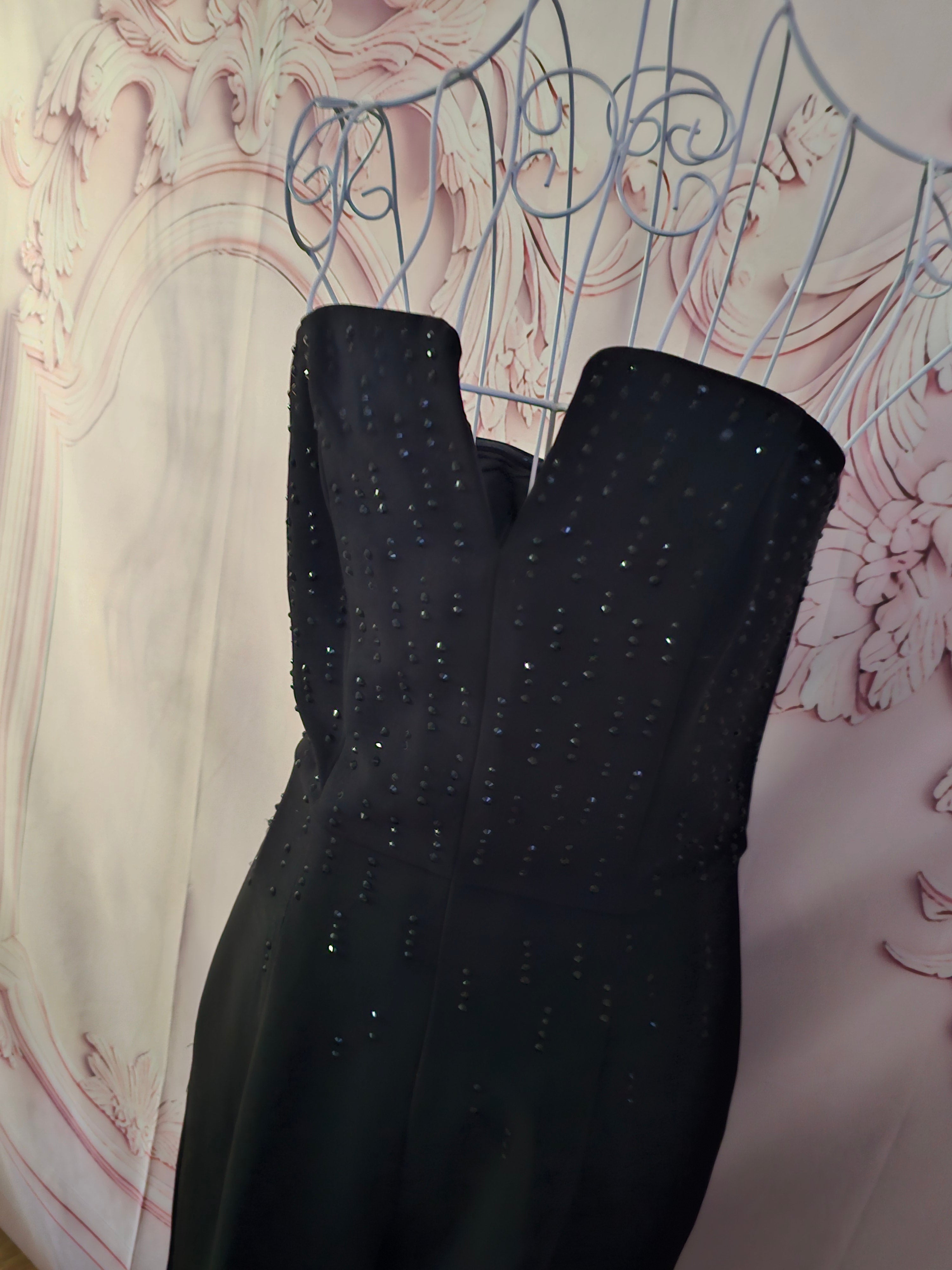 Ladies Black Sequenced Top Shop Fully lined Jumpsuit