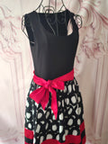 Ladies Marks and Spencer Red & Black Dress