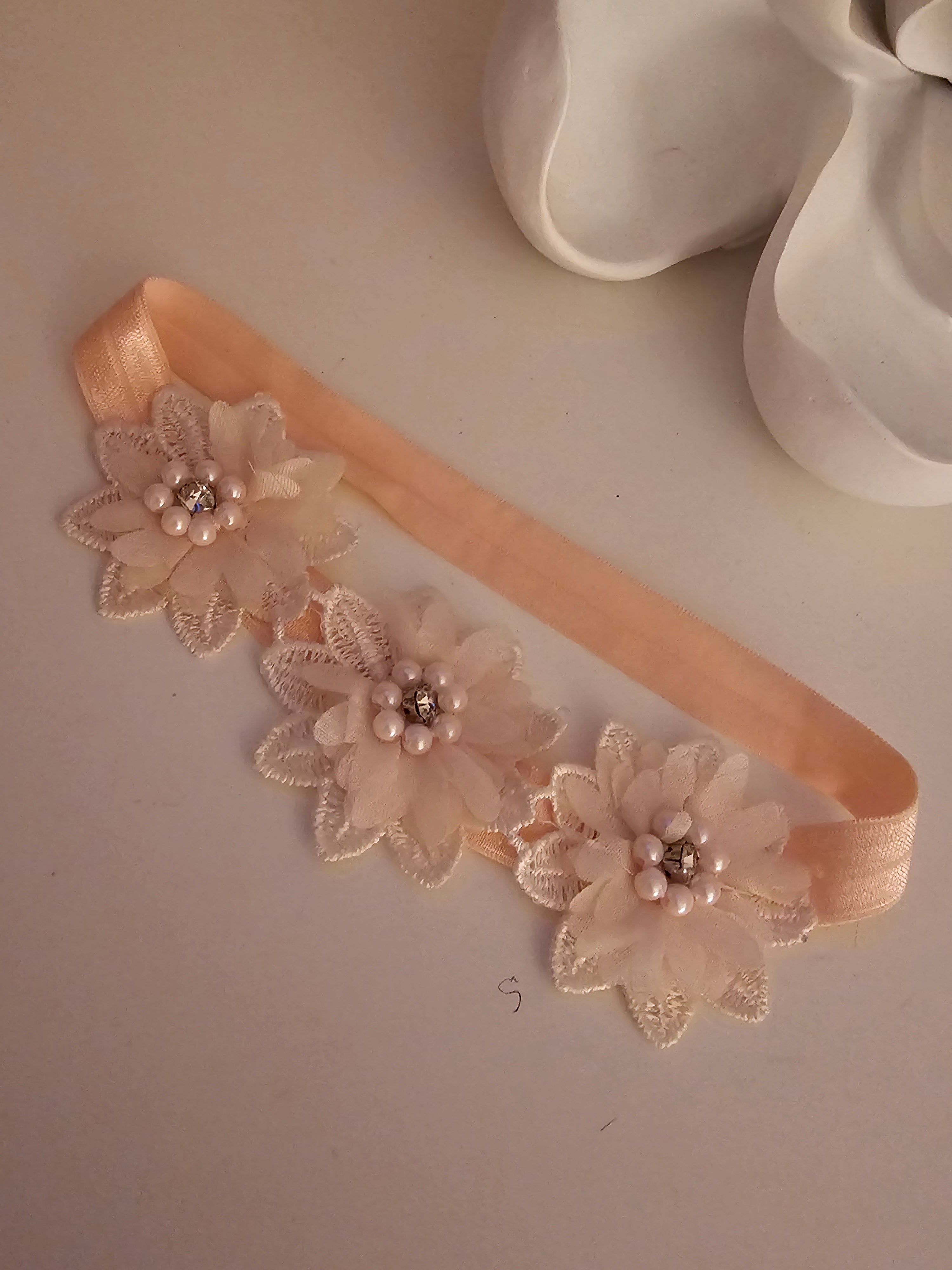 Ladies Pink Flower Hair Accessorie