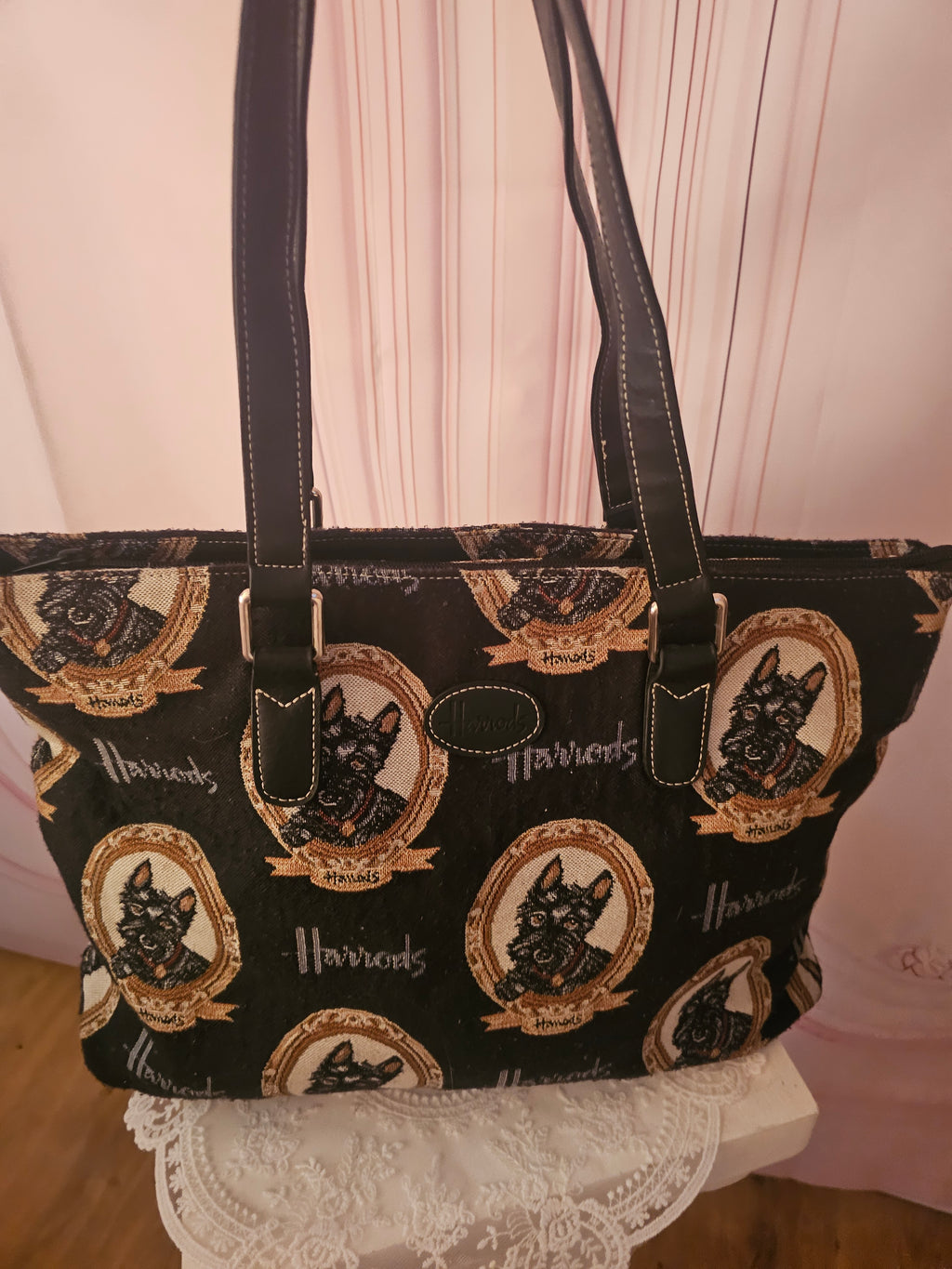 Ladies Harrods Tote Canvas Bag