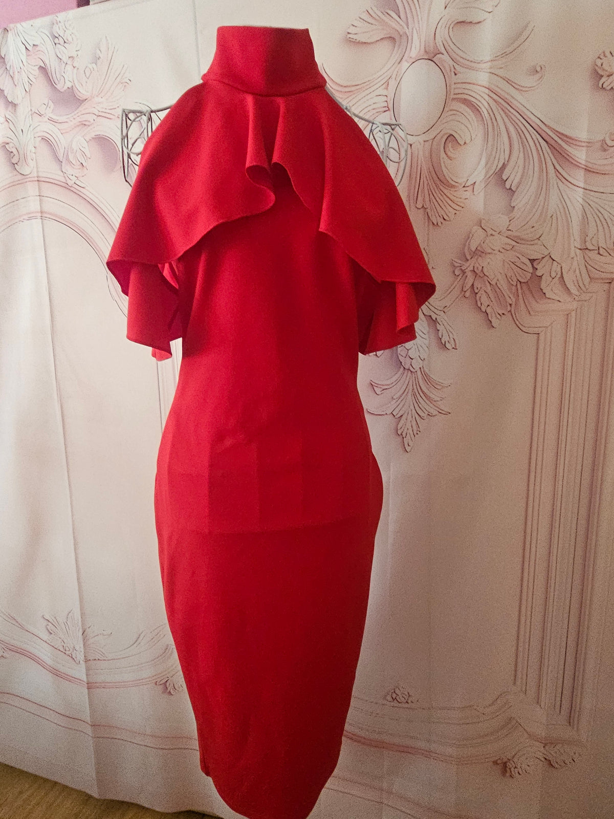 Ladies High Neck Evening Gown