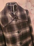 Ladies The Collection at Debenhams Black & Grey Wool Coat