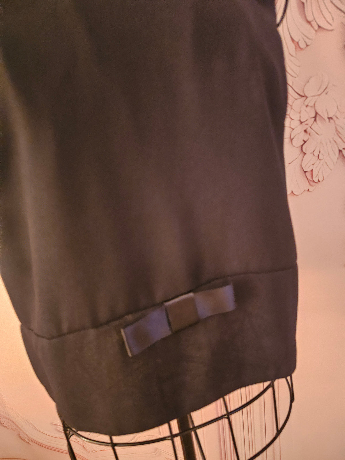 Ladies Dorothy Perkins Black Buttoned back Crop Top