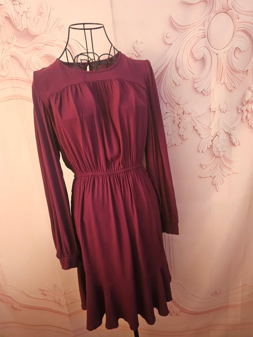 Ladies burgundy marks & Spencer Classy Dress