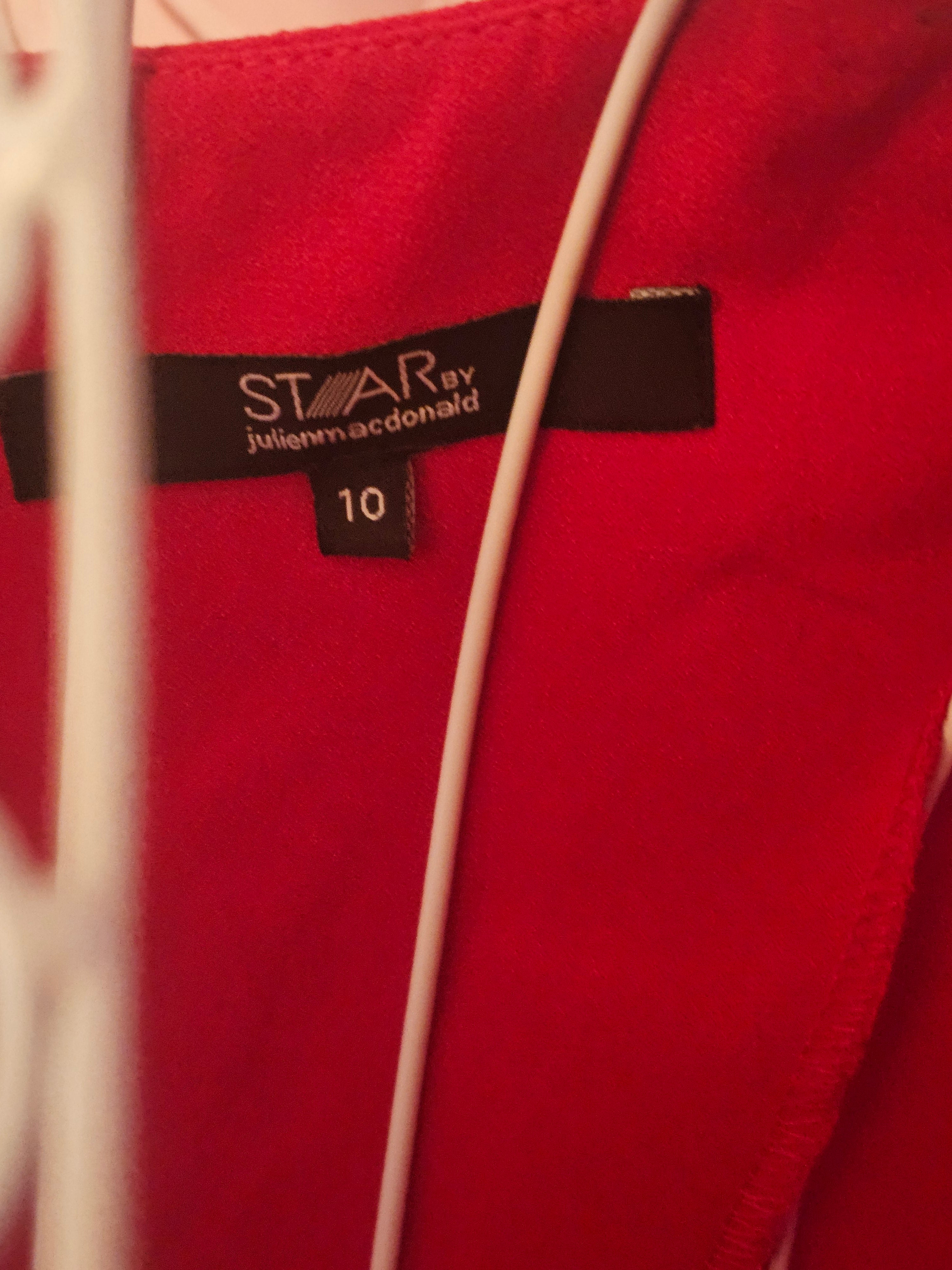 Ladies Star Red Evening Gown by Julien MacDonald