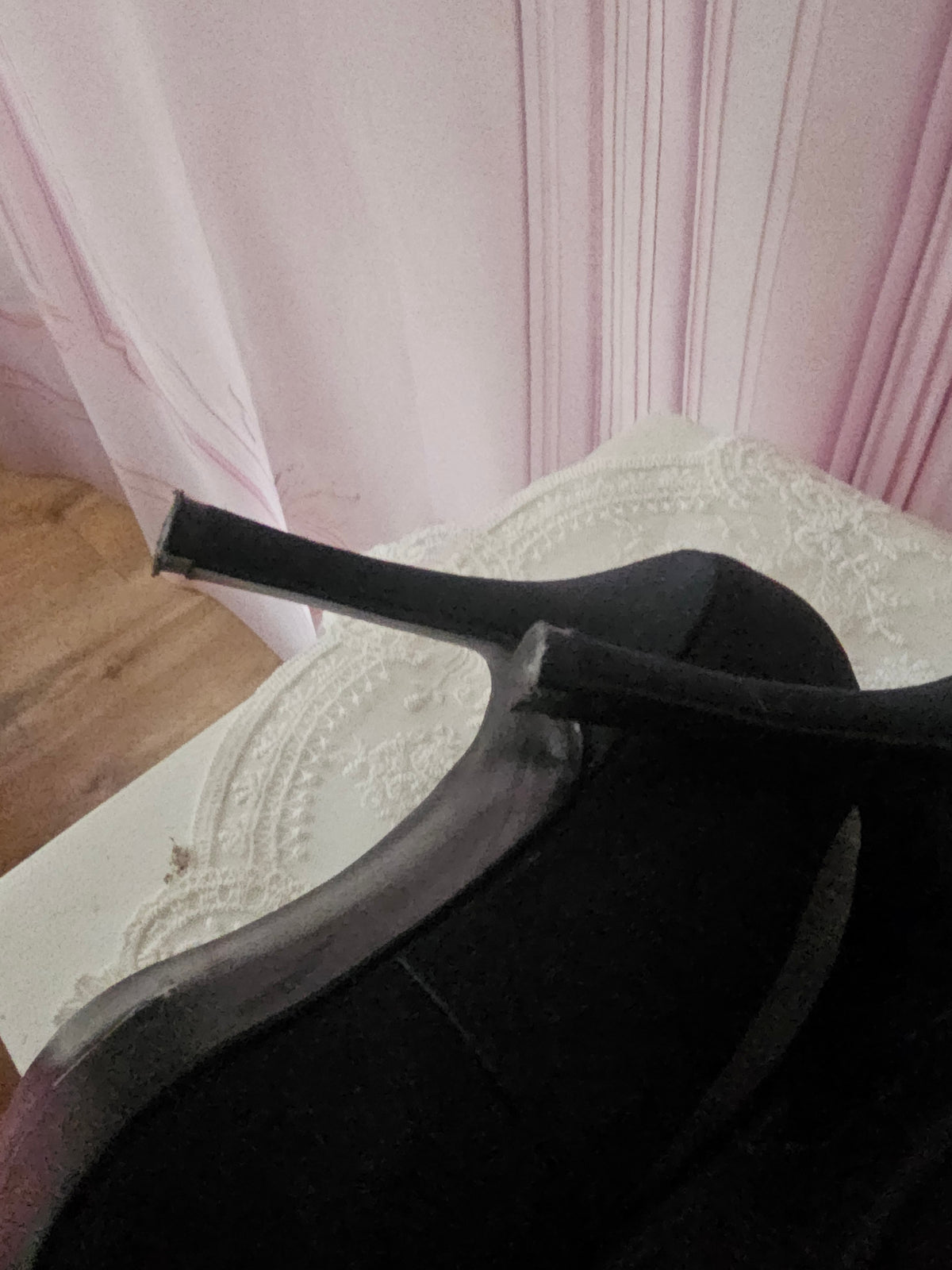 Ladies Black Satin Dune Pointed Toed Heels