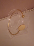 Ladies gold plated Unusual Bangle