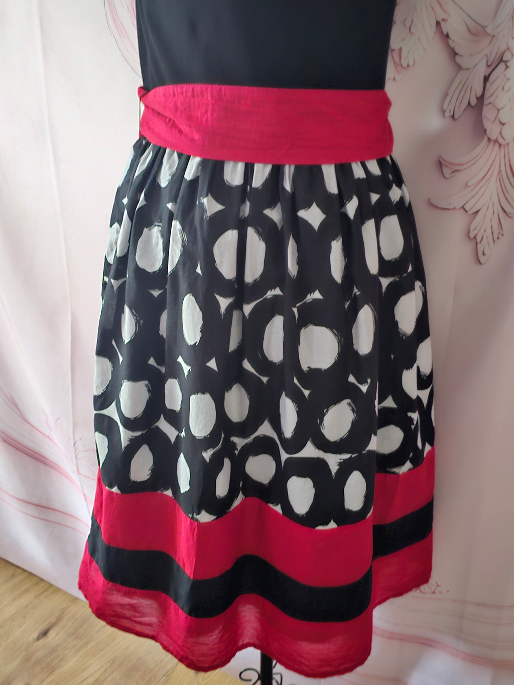 Ladies Marks and Spencer Red & Black Dress