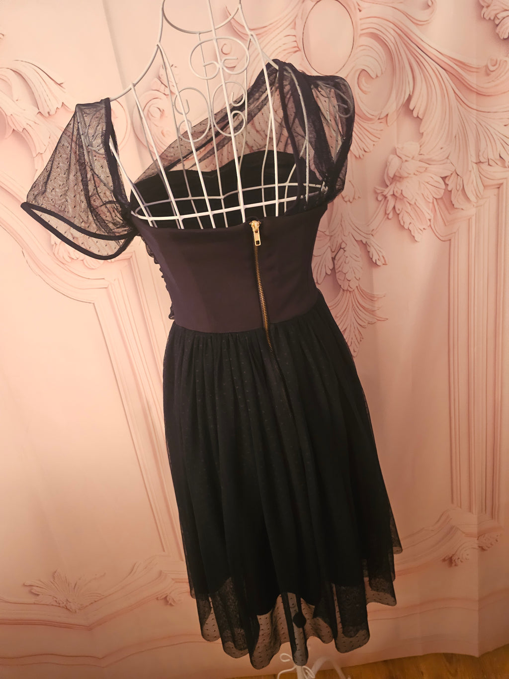 Ladies Asos Navy Blue Lined Dress
