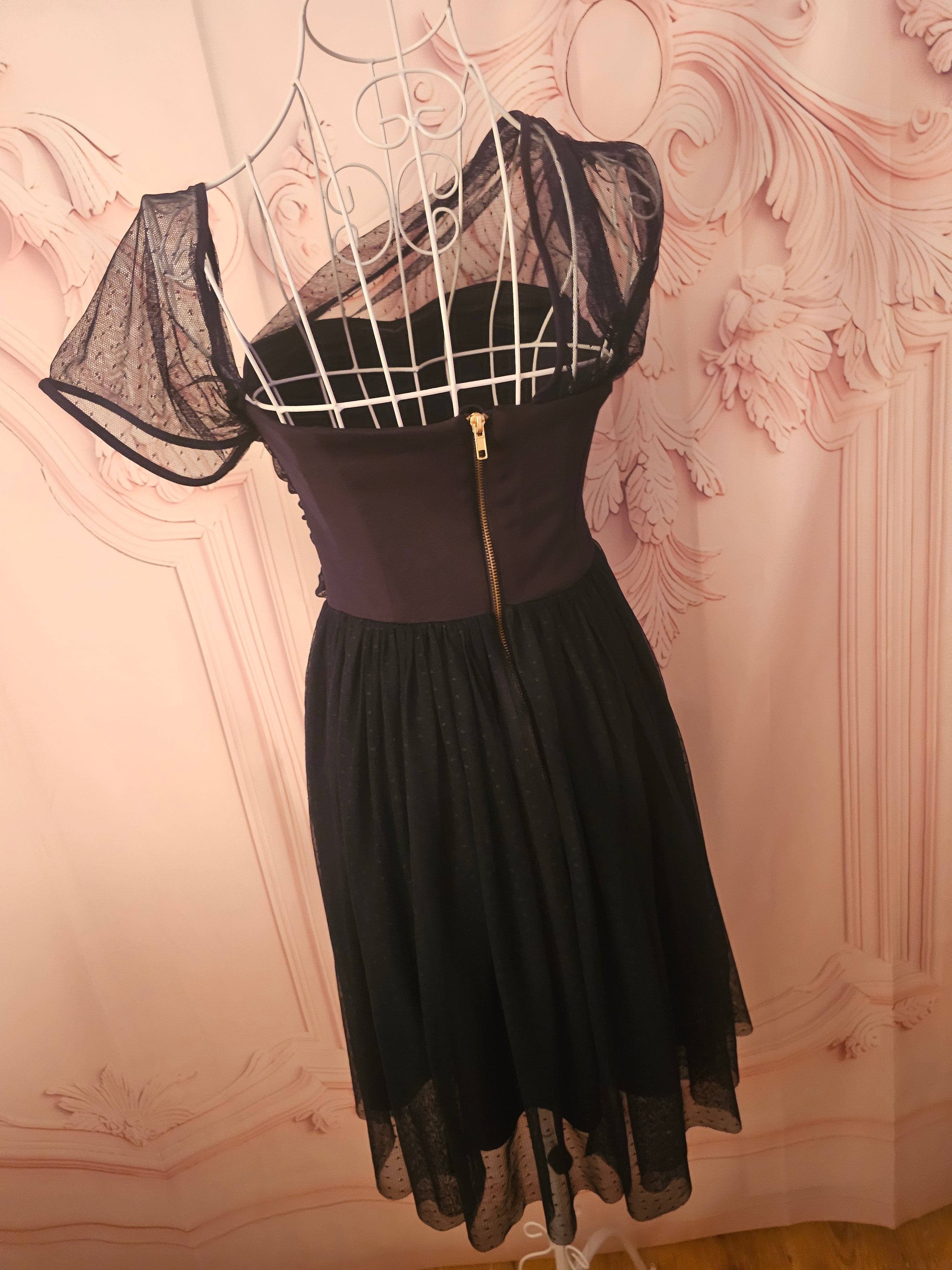 Ladies Asos Navy Blue Lined Dress