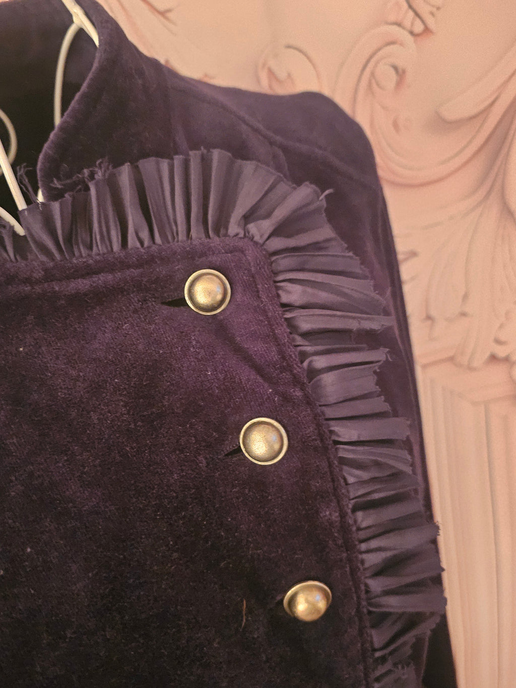 Ladies Navy Blue Velvet New Look Evening Jacket