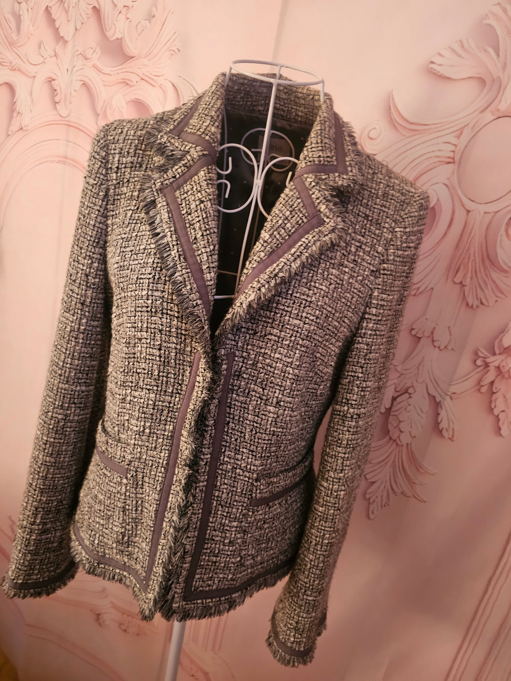 Ladies Grey Oasis Classy Wool Blazer