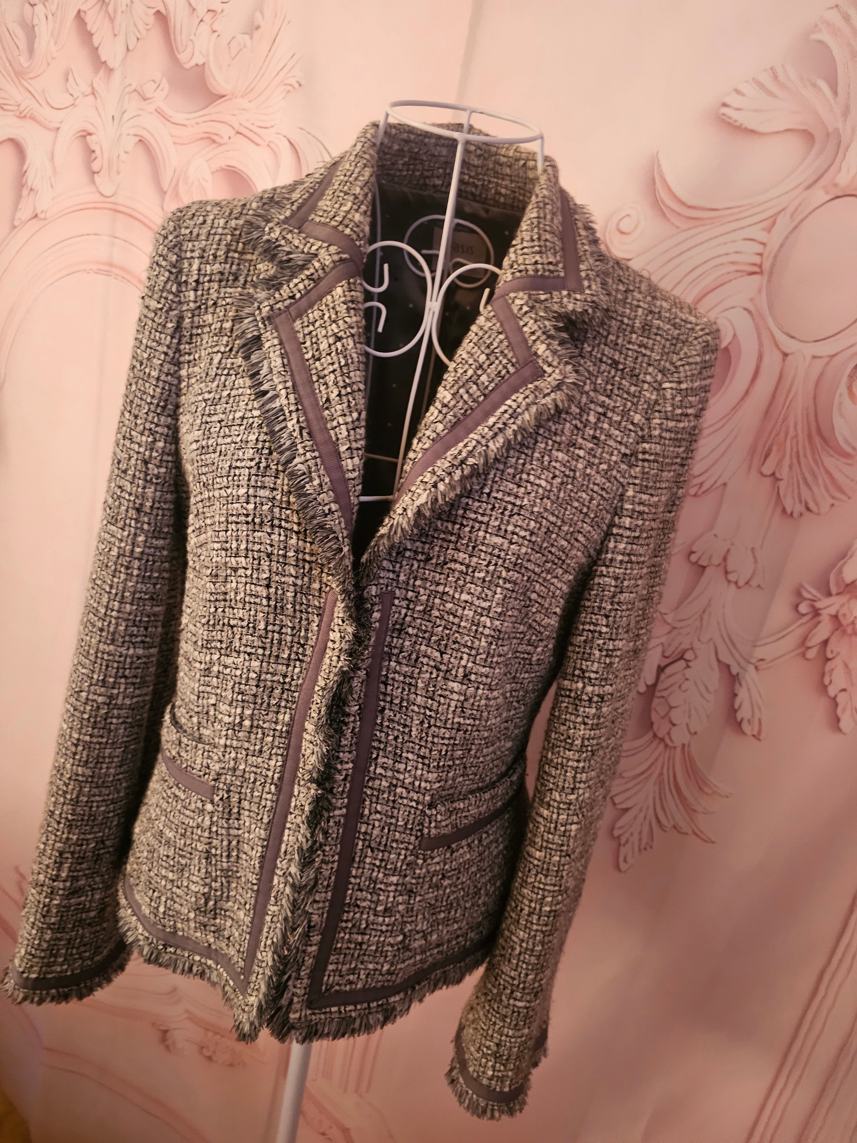Ladies Grey Oasis Classy Wool Blazer