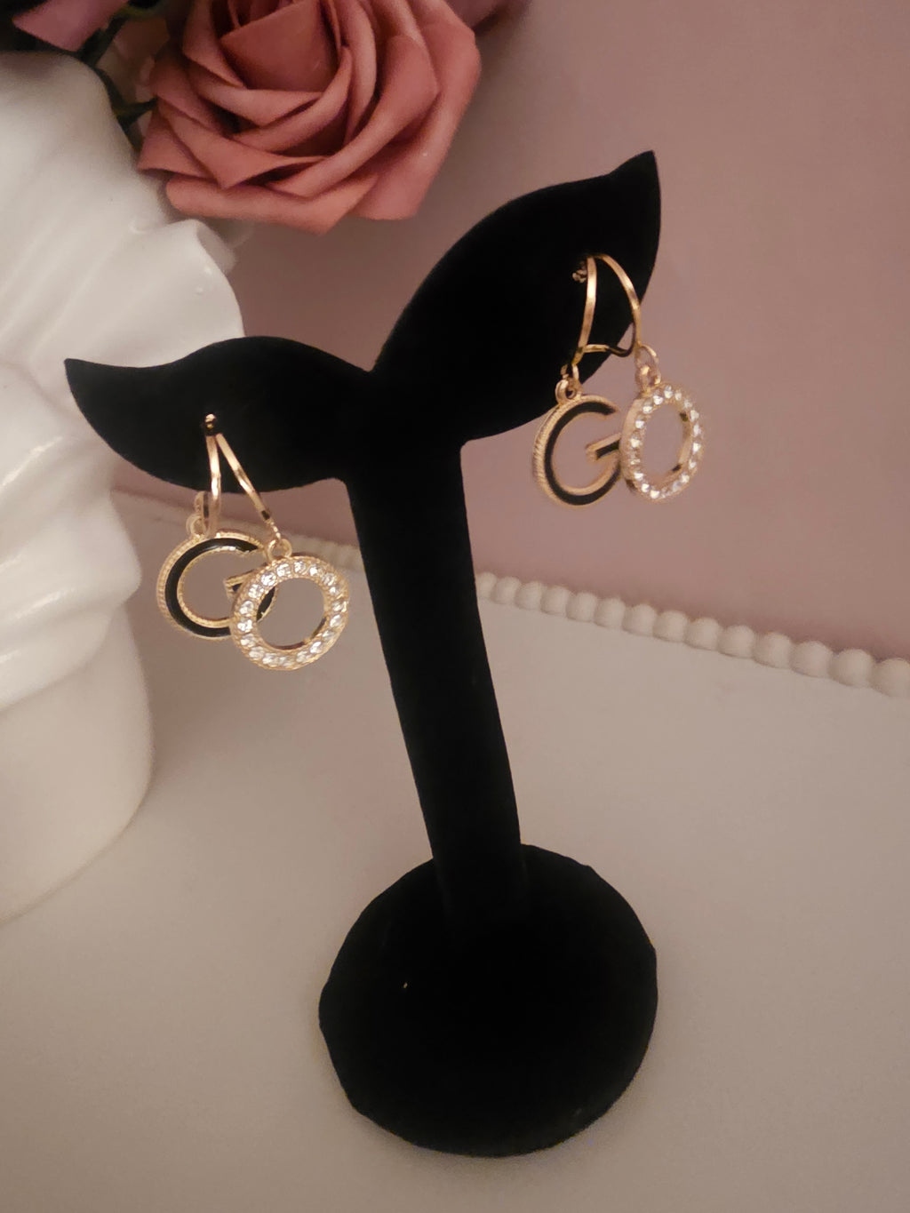 Ladies Gold Gucci Design Earrings