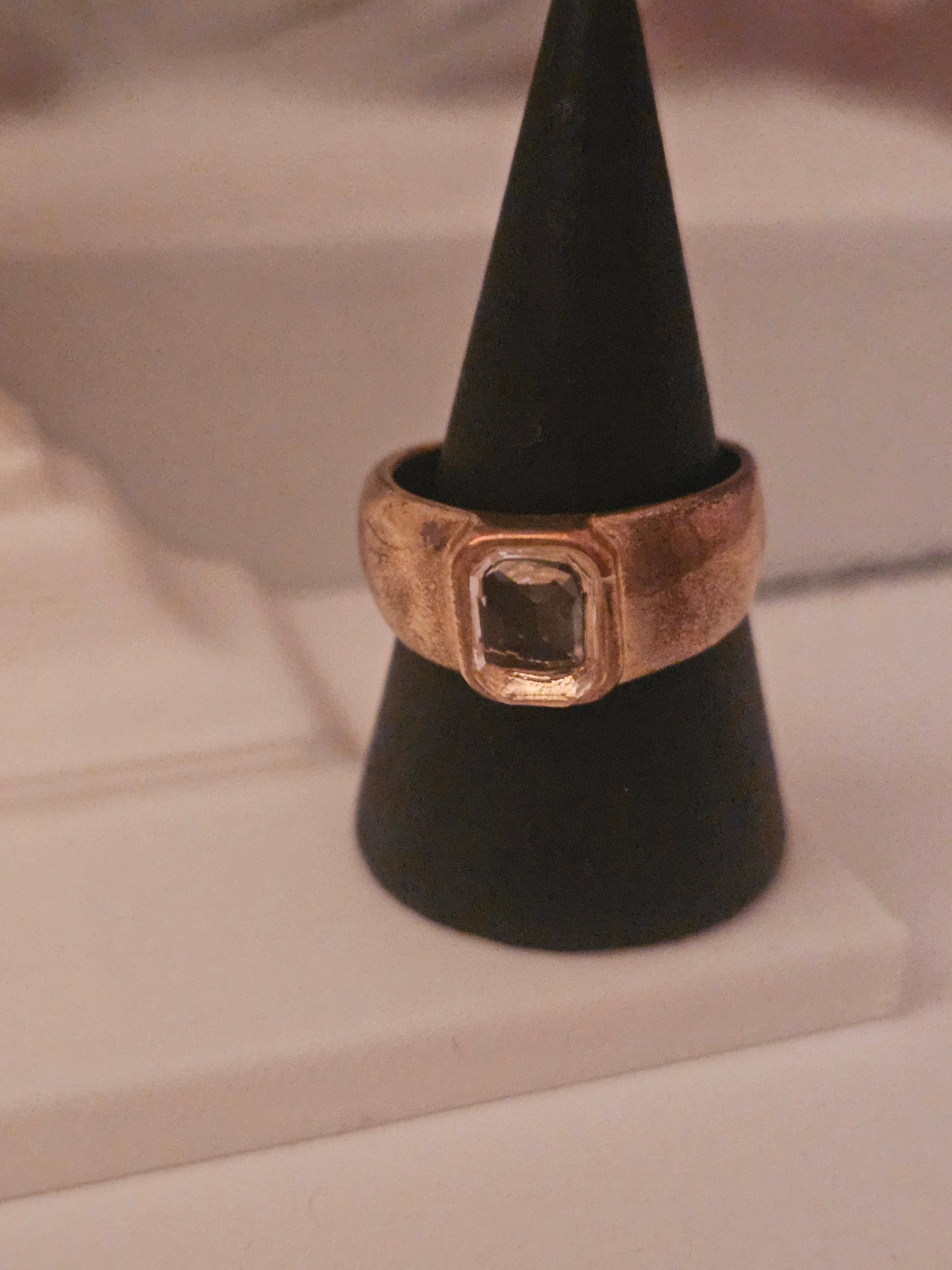 Ladies gold plated with diamond design x2 rings £10 each