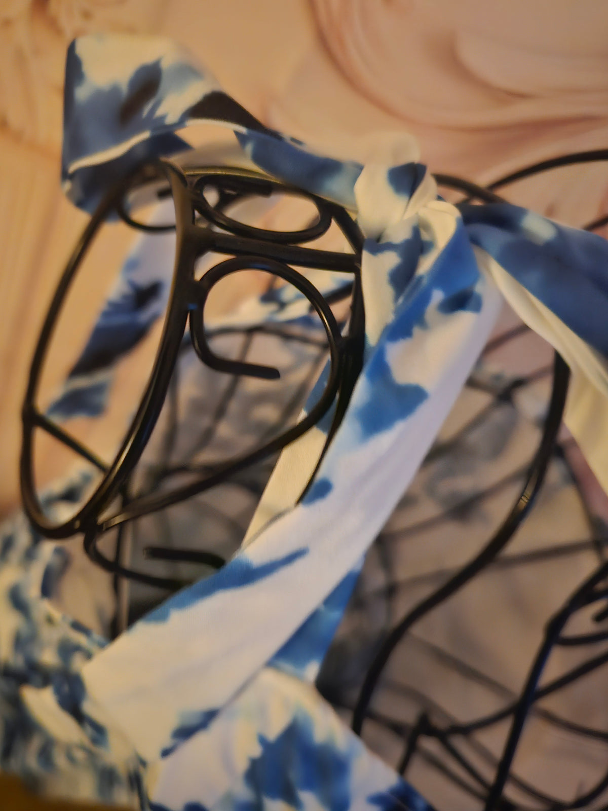 Ladies Blue & White Floral Maxi Dress