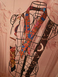 Ladies x 3 Silk Neck Tie Scarfs