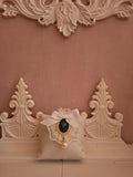 Ladies white Frilled Elegant Camero  Brooch