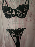 Ladies Lacy Black Underwear Set