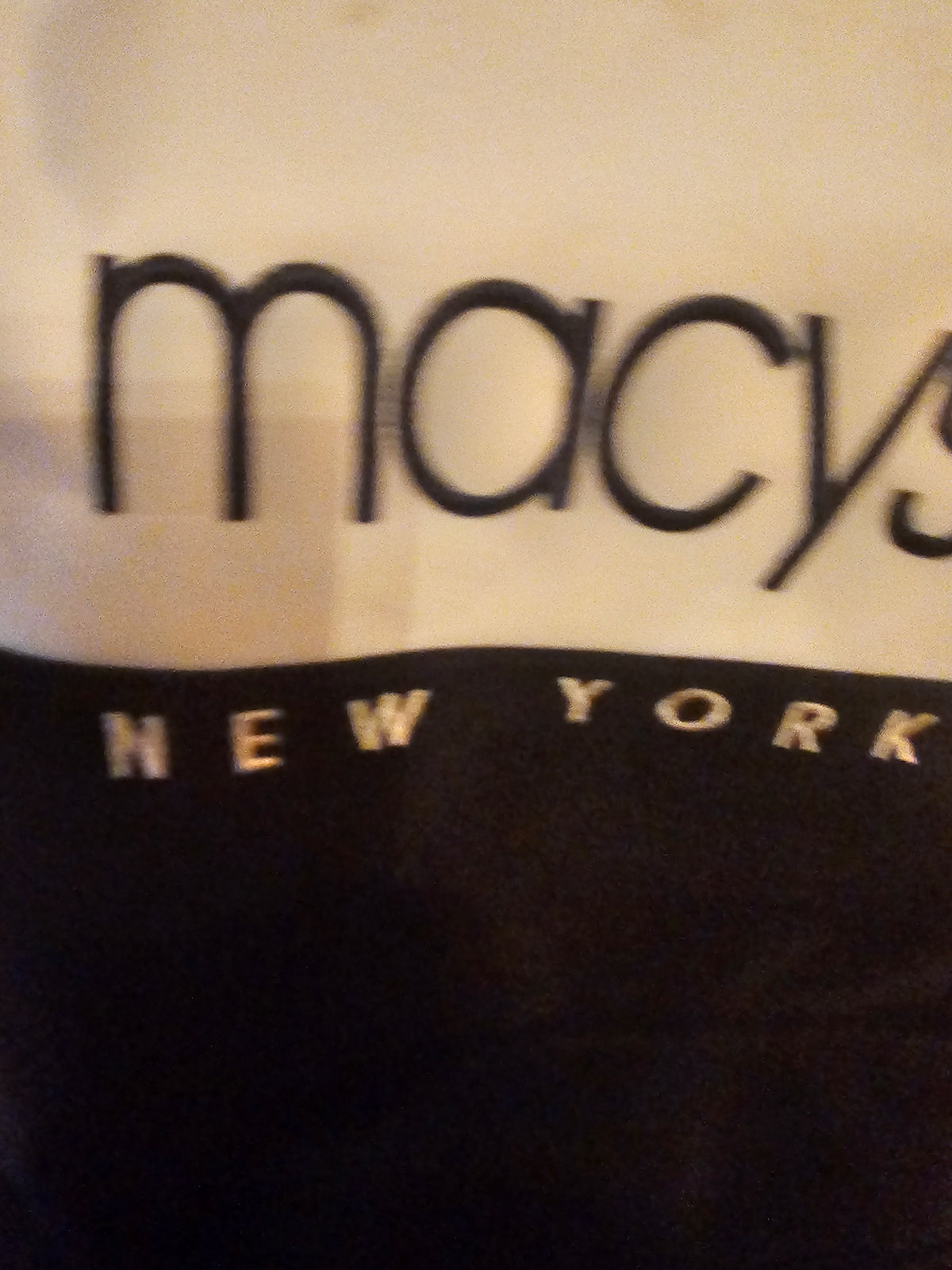 Ladies Macys from New York Black & Cream small handbag