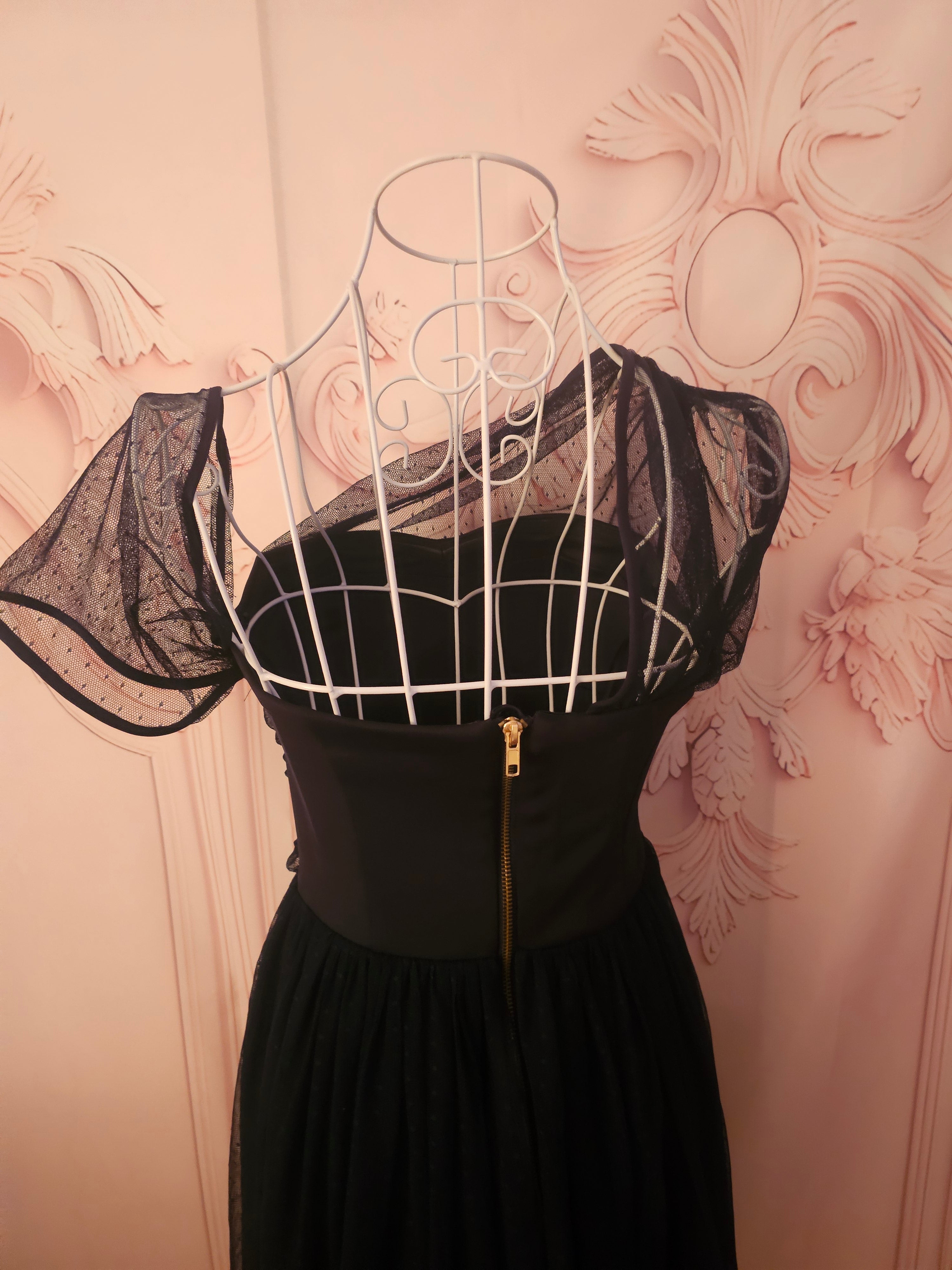 Ladies Asos Navy Blue Lined Dress
