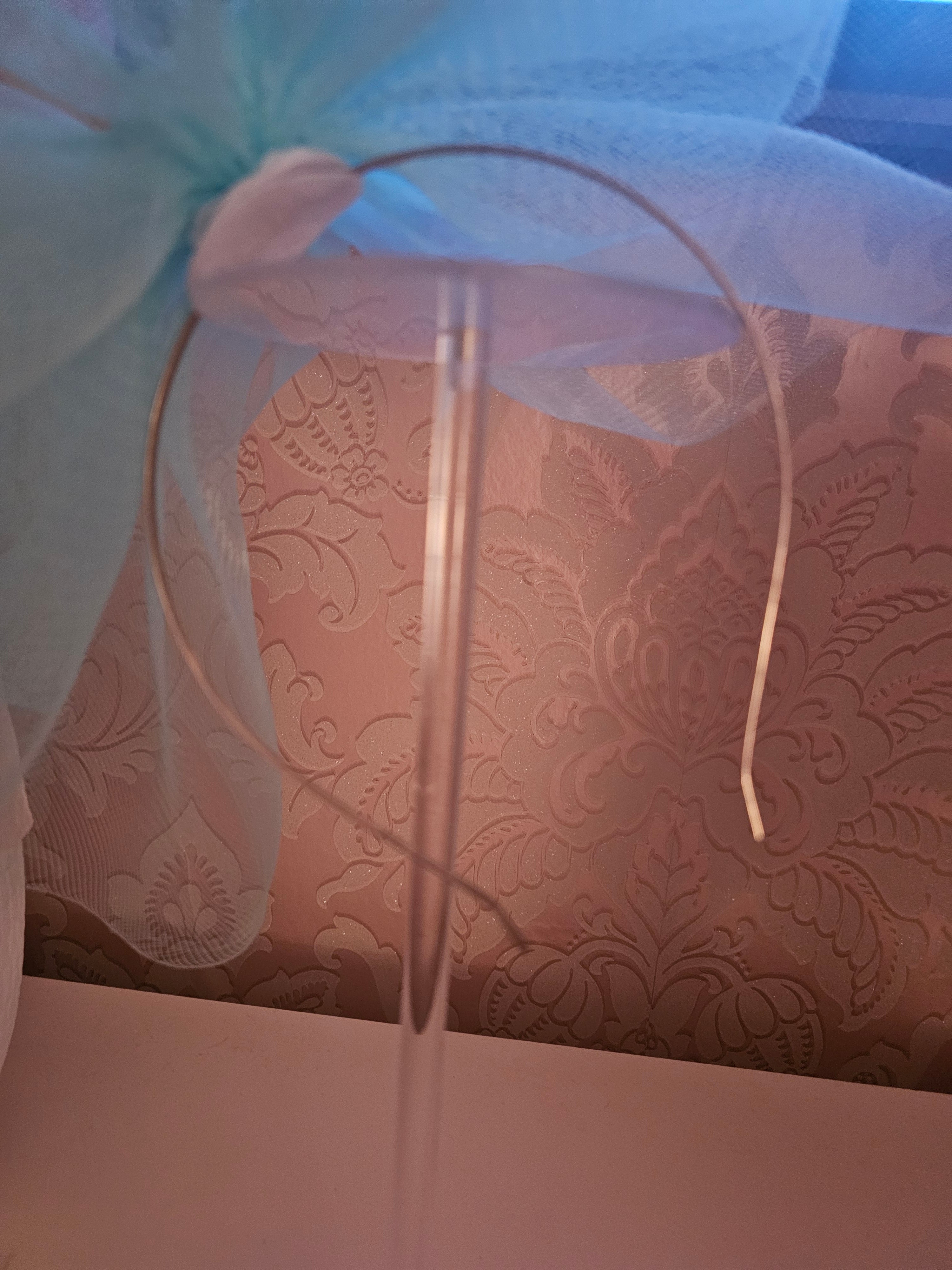 Stunning Aqua Blue Giant Bow Fascinator — Wedding & Races