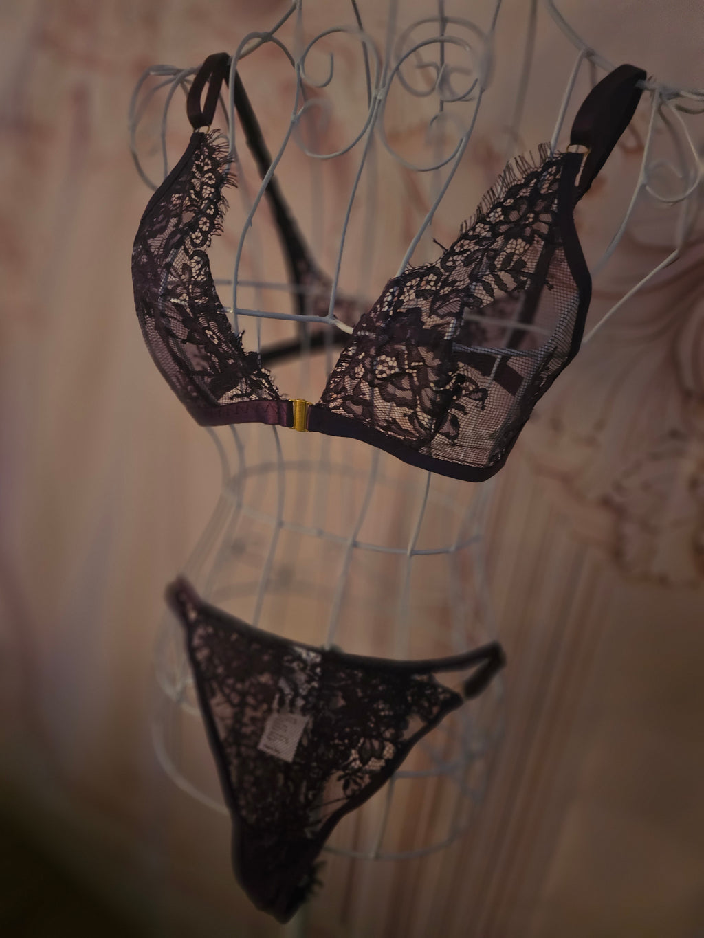 Ladies Mauve Underwear Set