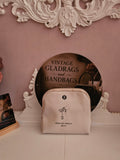 Ladies White Jewellery Holder Purse