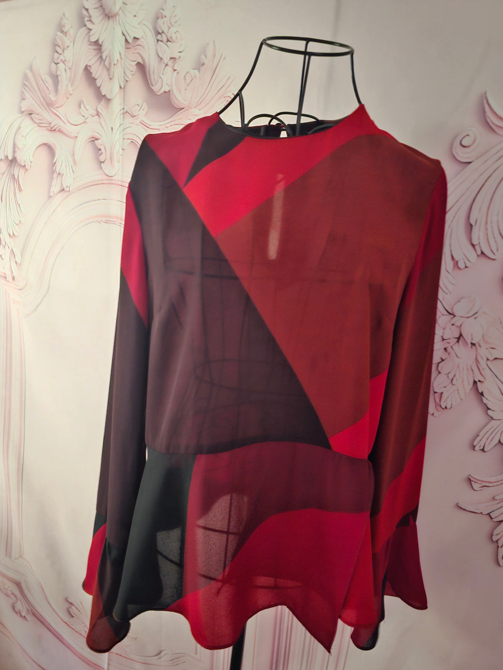 Ladies Red Warehouse Chiffon Top