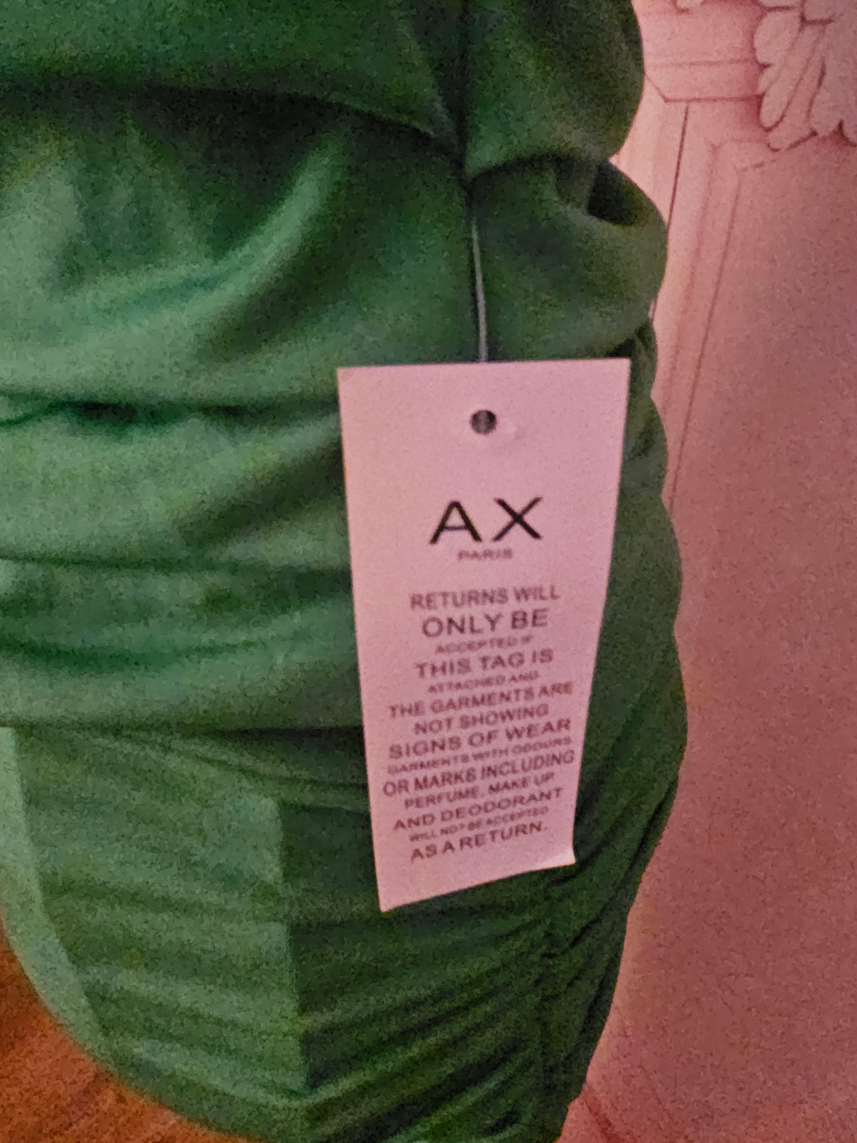 AX Paris Emerald Green Strappy Gown with Ruffle Back — Size 10