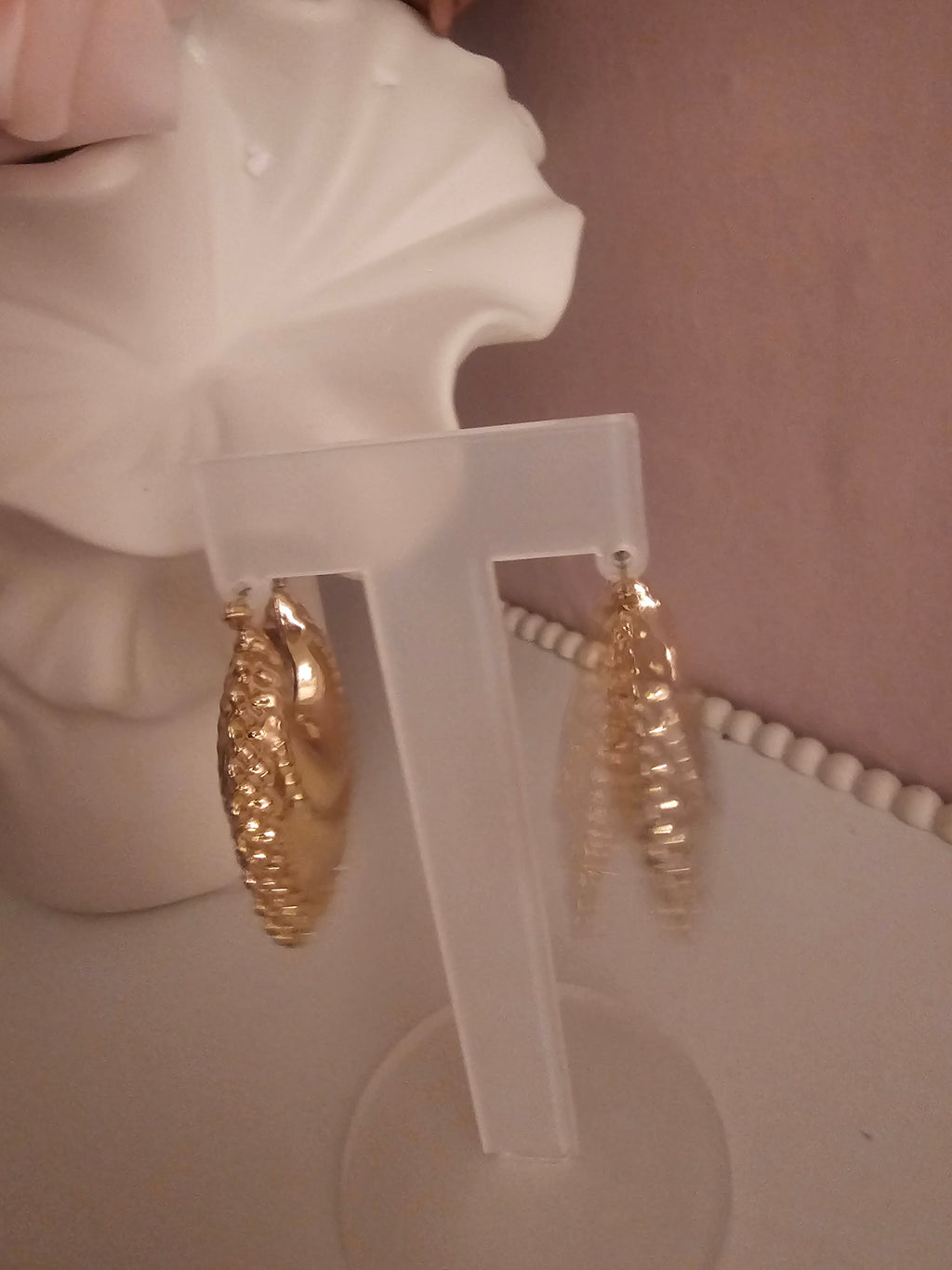 Ladies Large Gold plated Gypsy Hooks