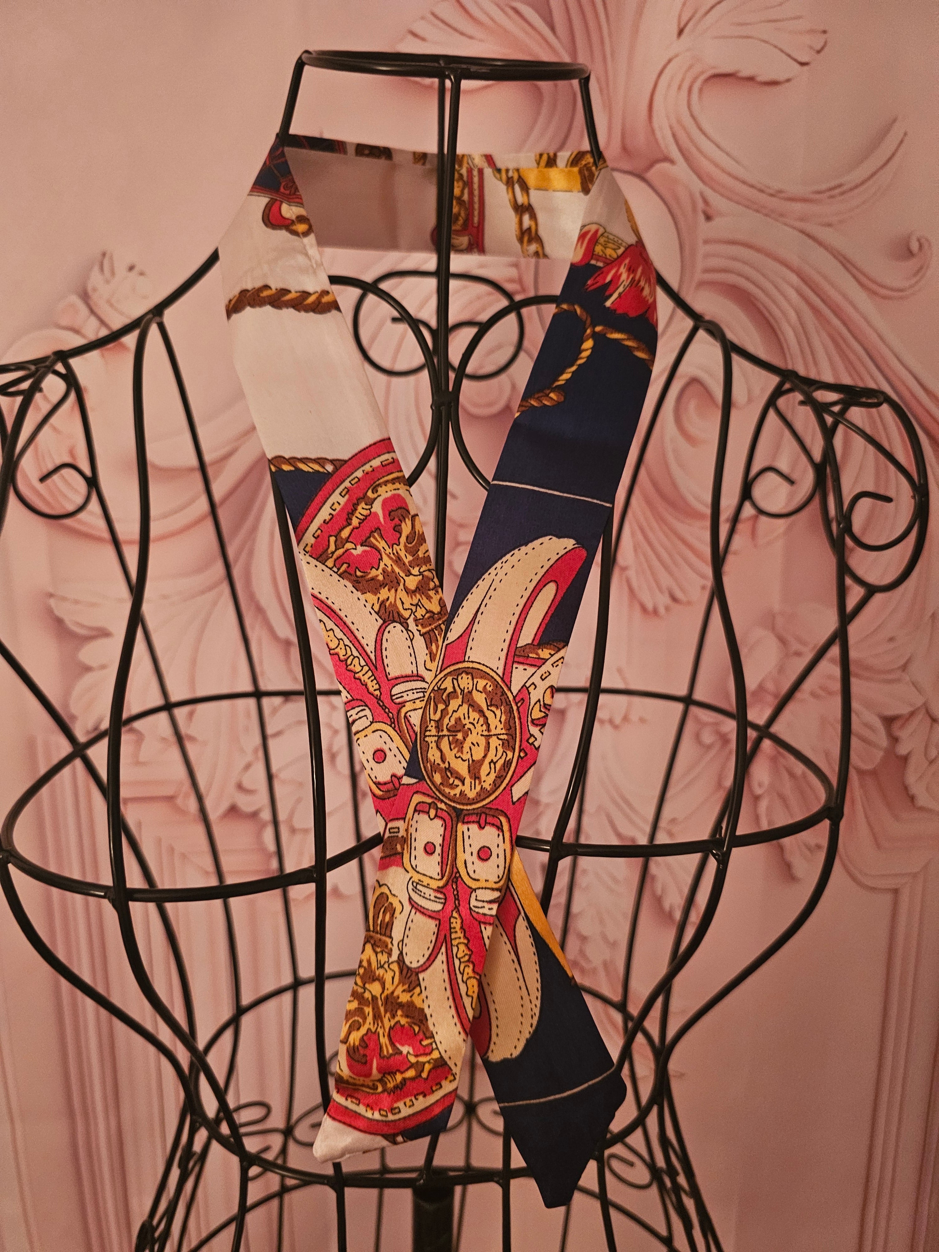 Ladies x 3 Silk Neck Tie Scarfs