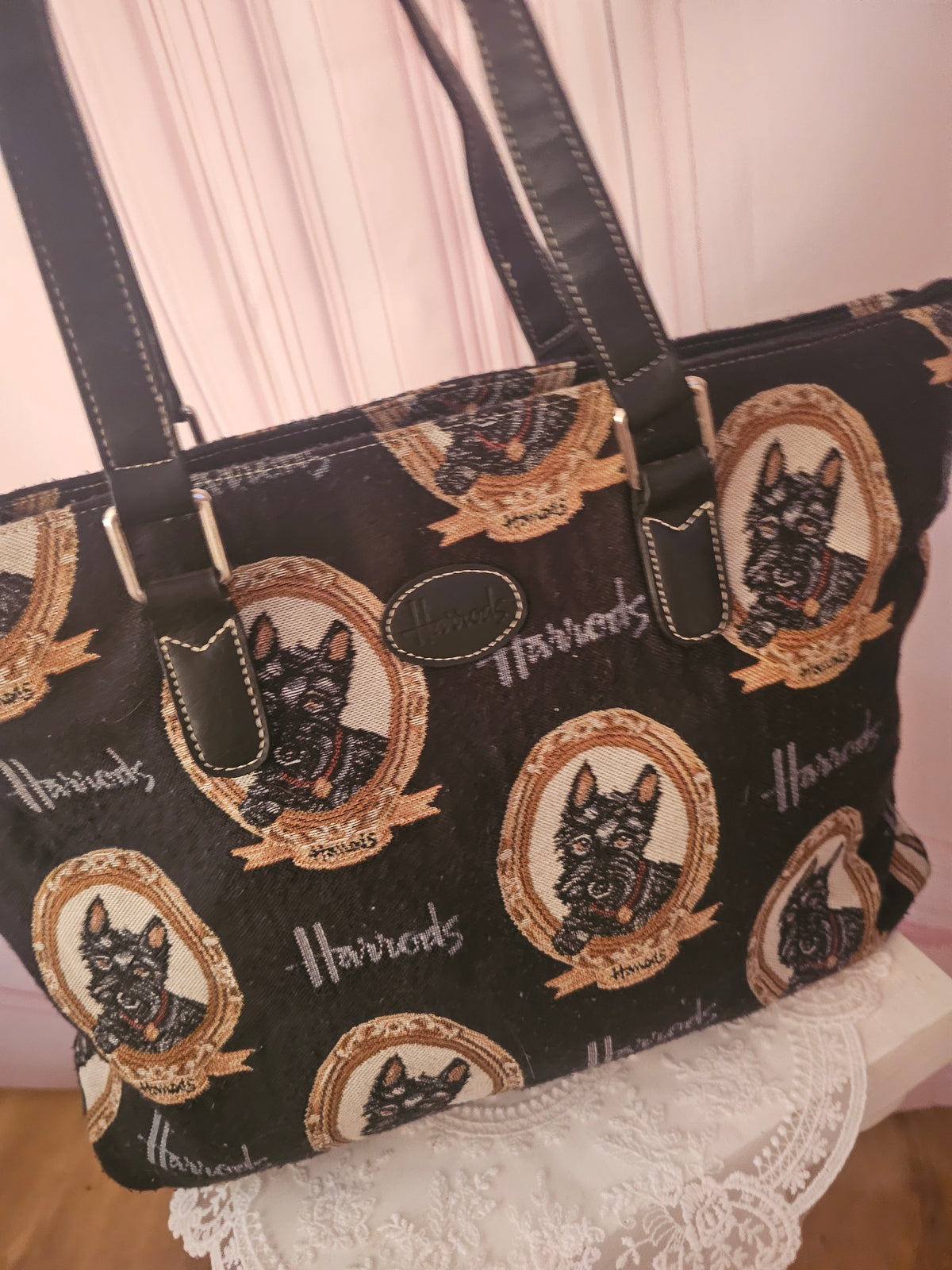 Ladies Harrods Tote Canvas Bag