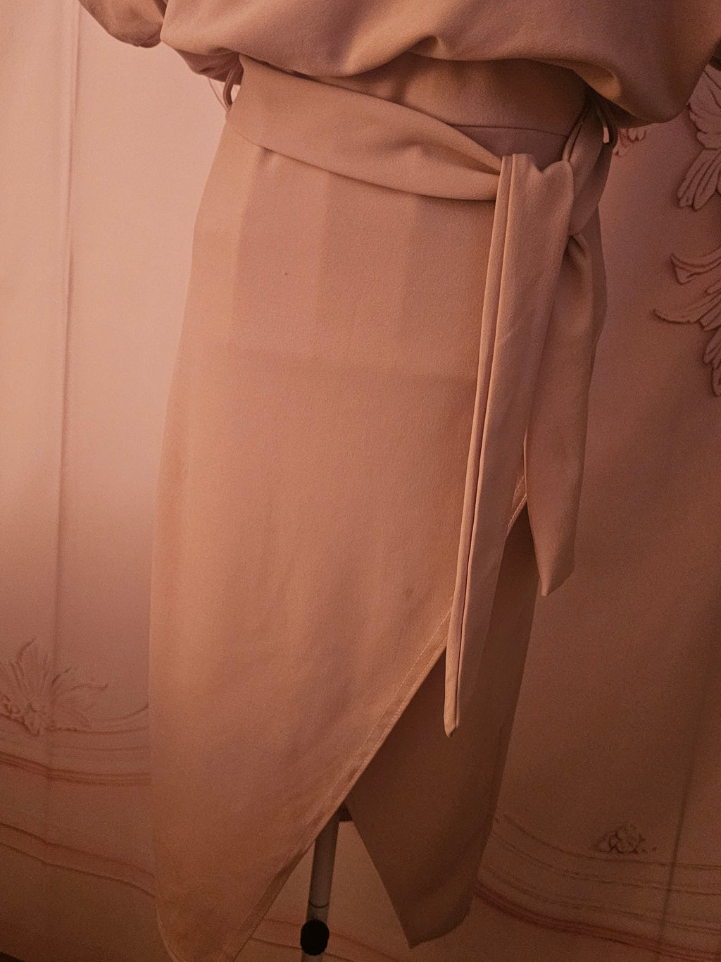 Ladies Beige Missfiga Evening Dress