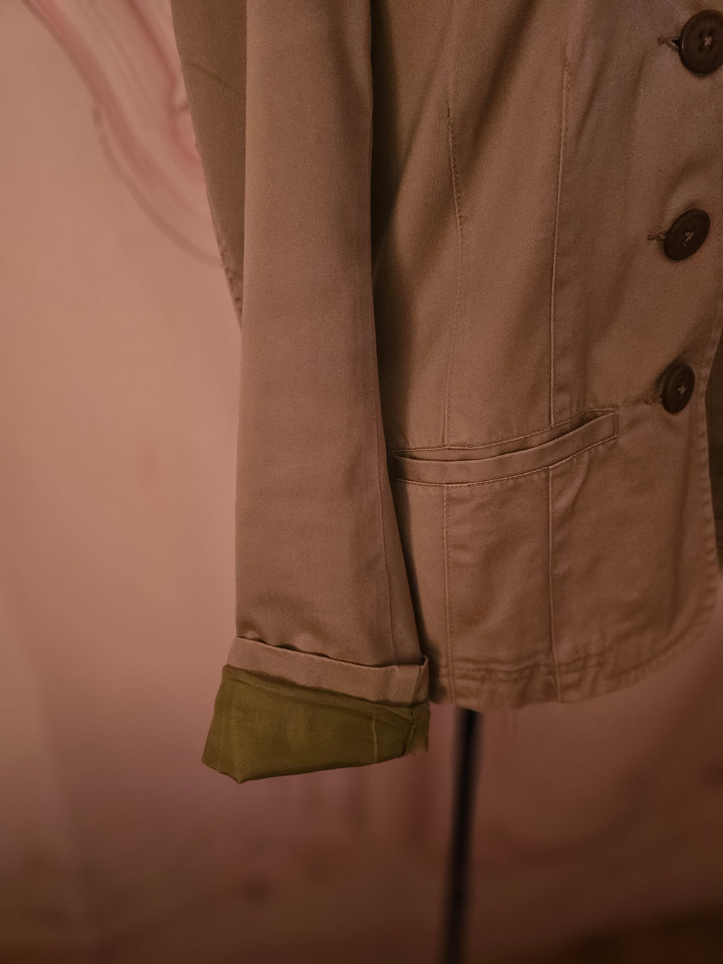 Ladies beige Boden Linen Styled Blazer with silk lining