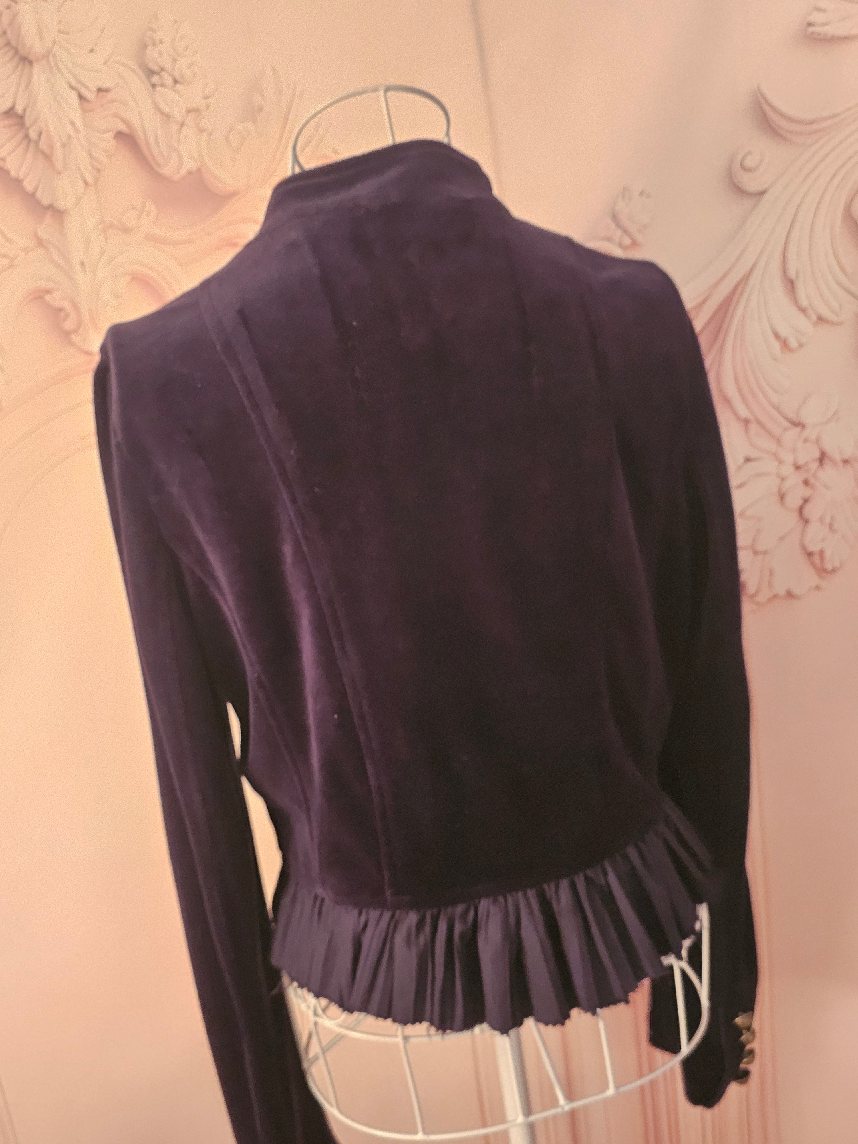 Ladies Navy Blue Velvet New Look Evening Jacket