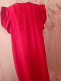 Ladies Red Wrap over Dress