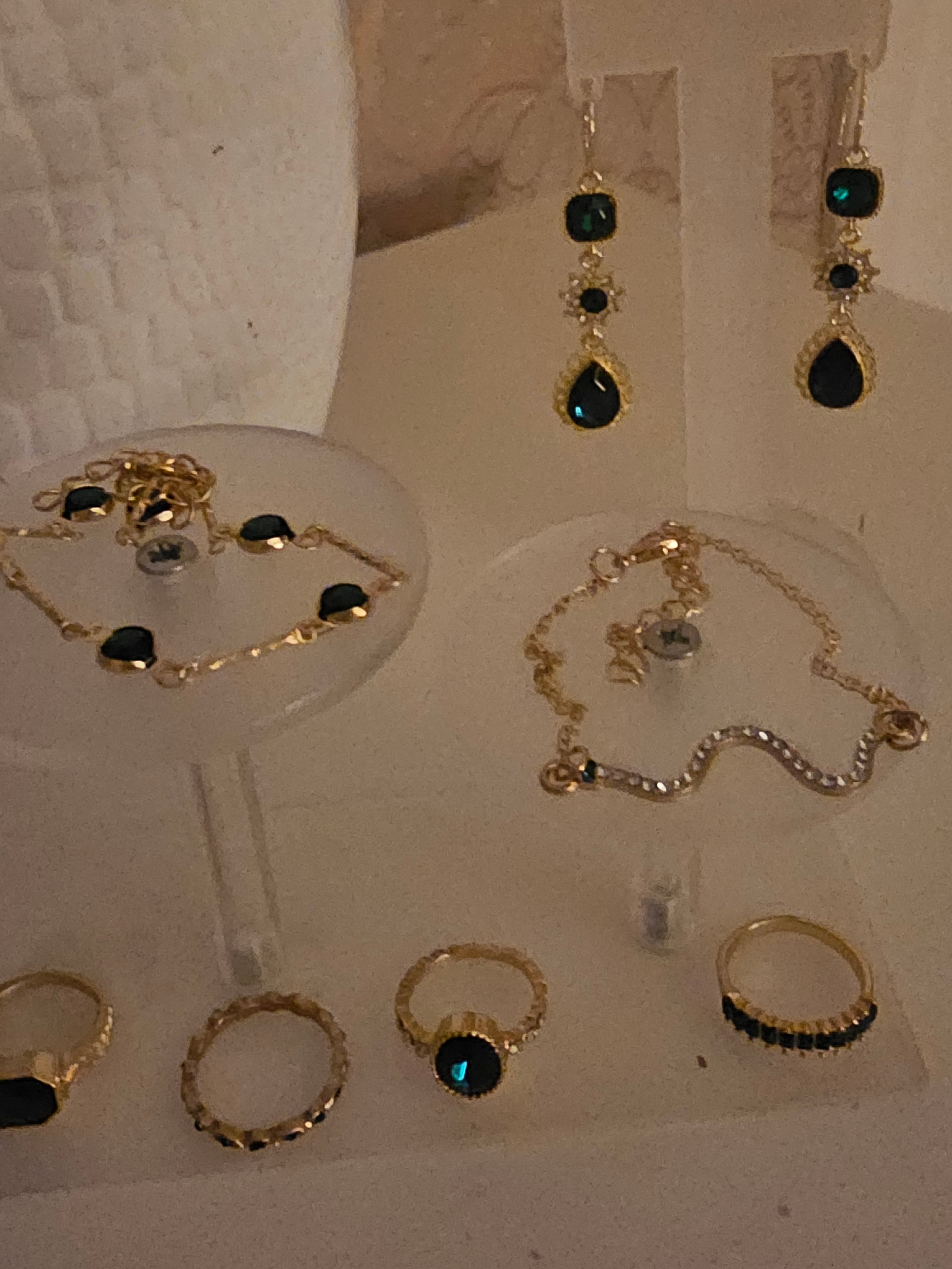 Ladies Emareld Green Full Jewellery Set