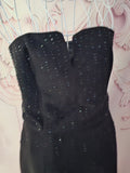 Ladies Black Sequenced Top Shop Fully lined Jumpsuit