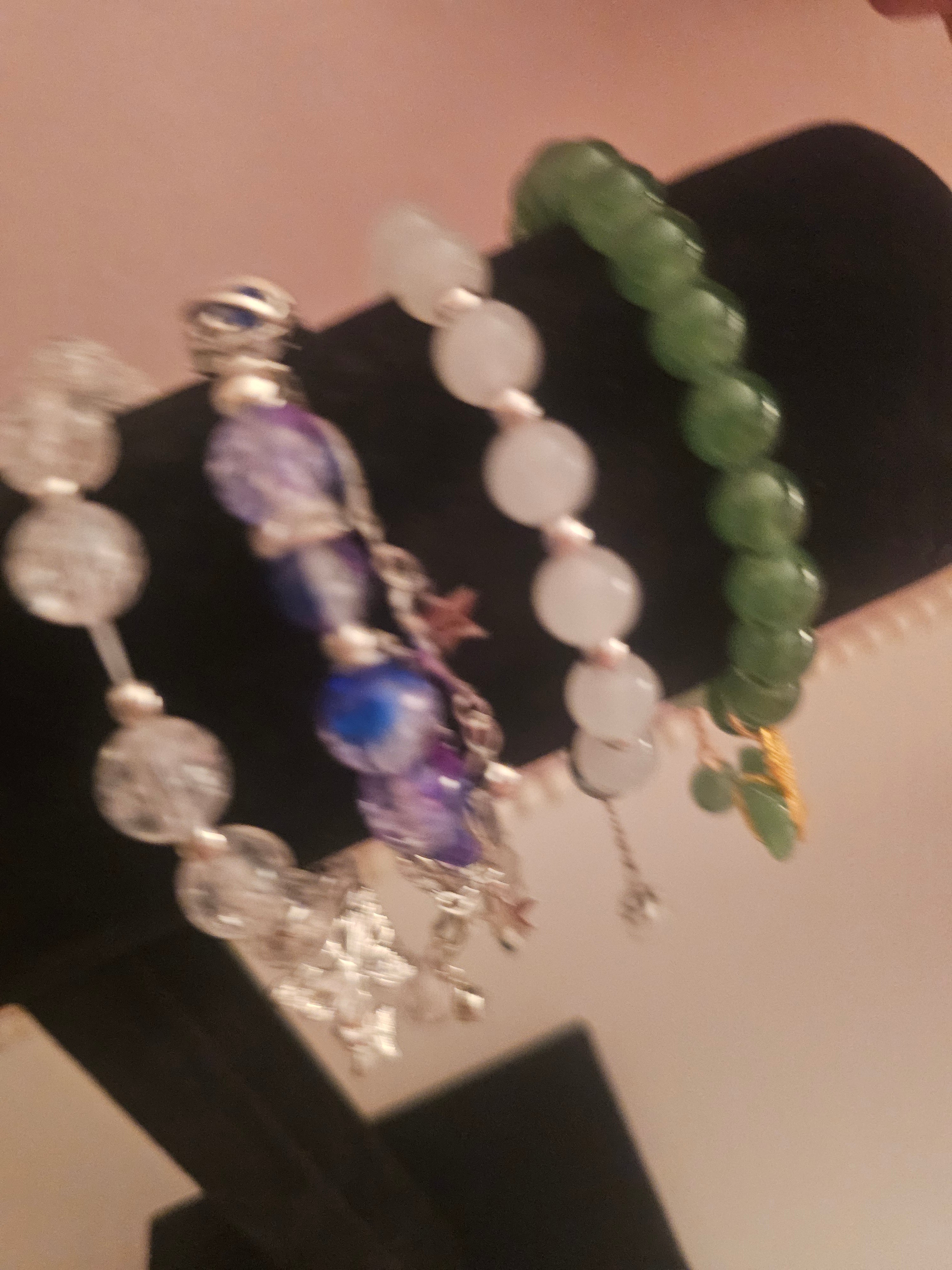 Ladies Moonbeam Beaded Bracelets x 8