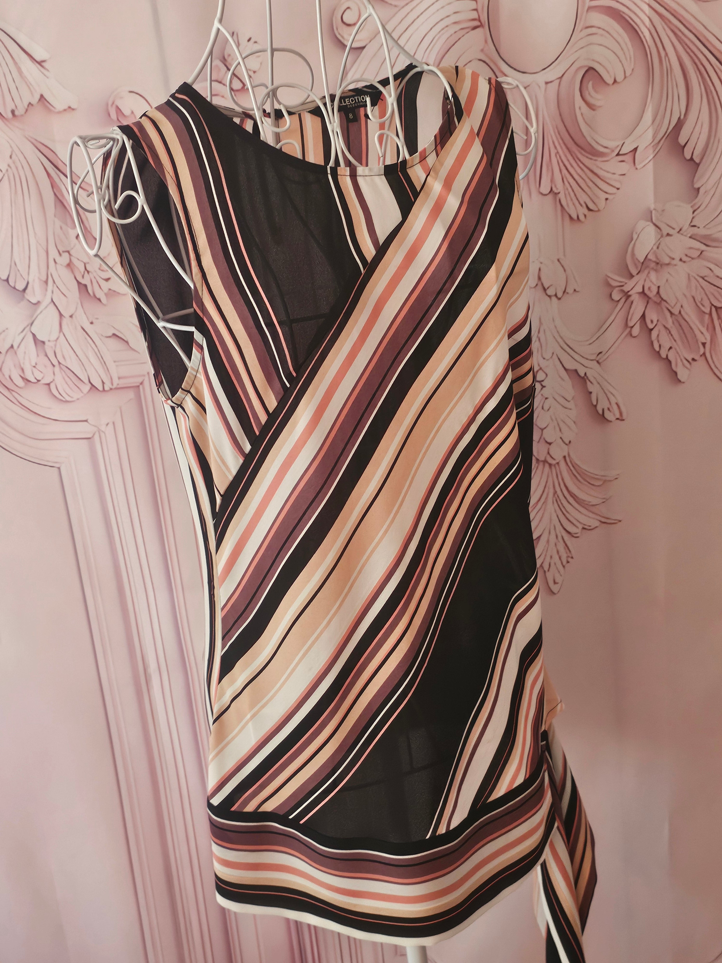 Ladies The Collection at Debenhams Stripped Chic Evening Top