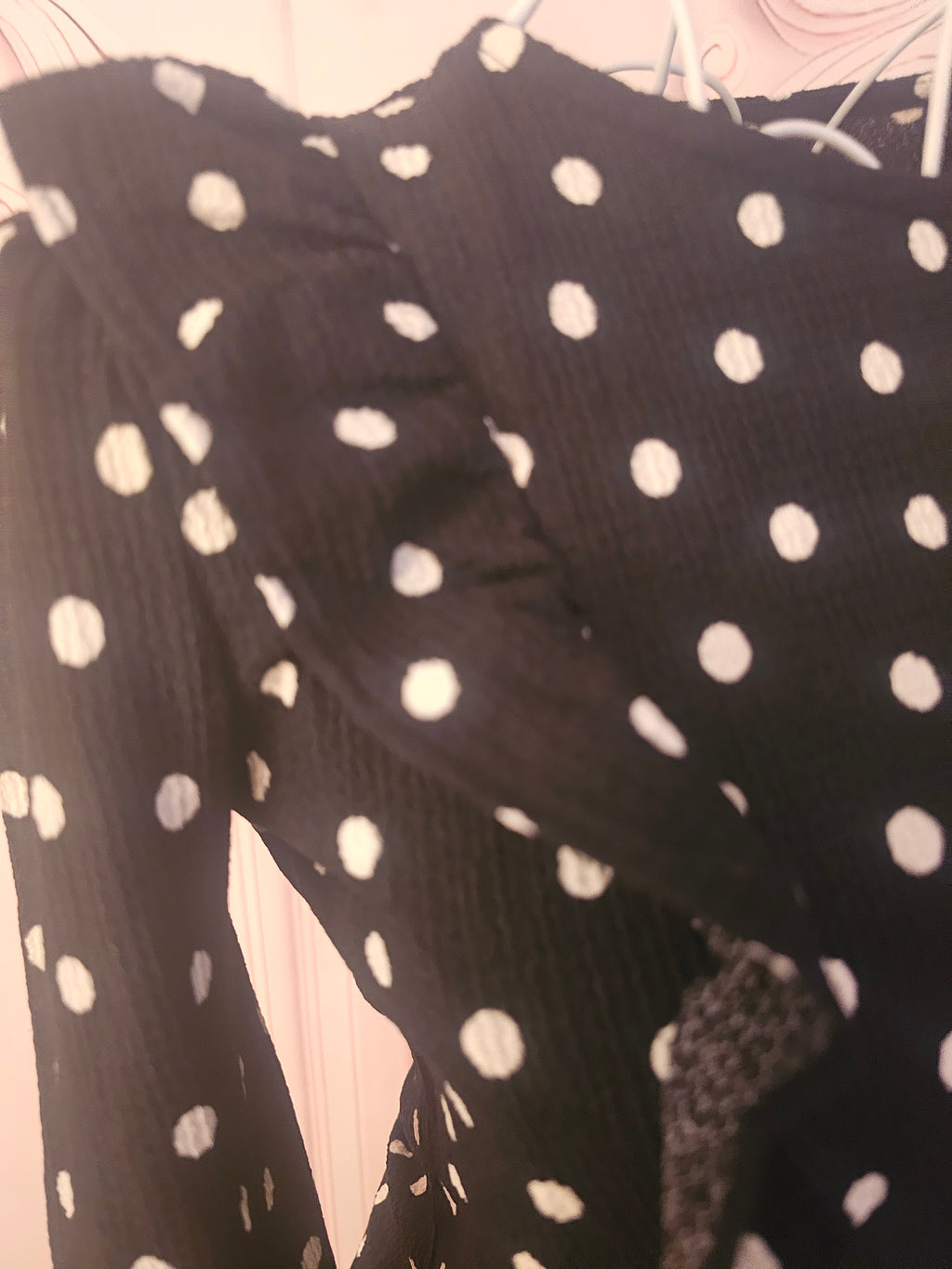 Ladies Miss Selfridge Classy Polka Dot Top