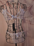 Ladies White Sexy Lacy Underwear Set