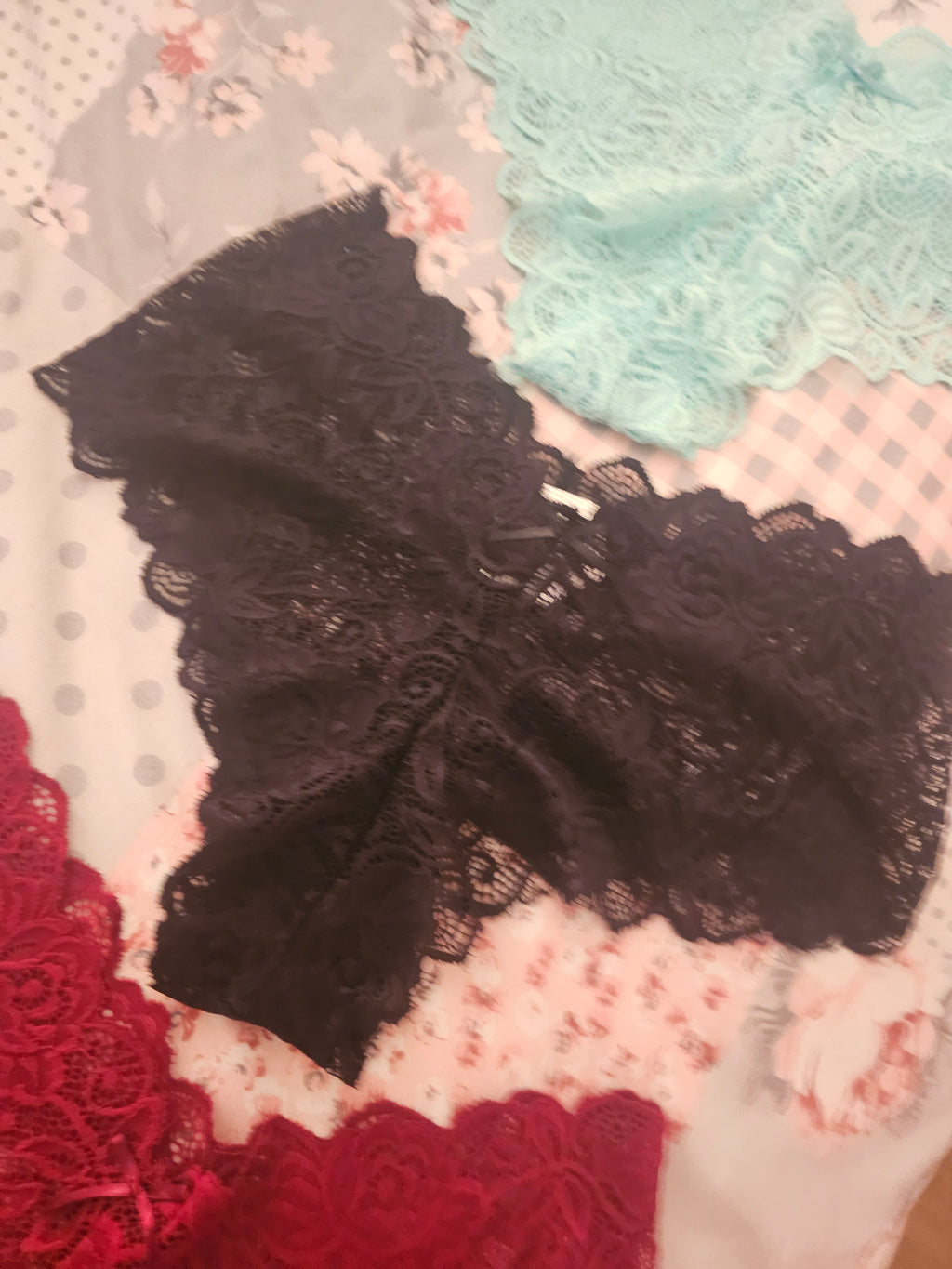 Ladies French Frilly Knickers x3